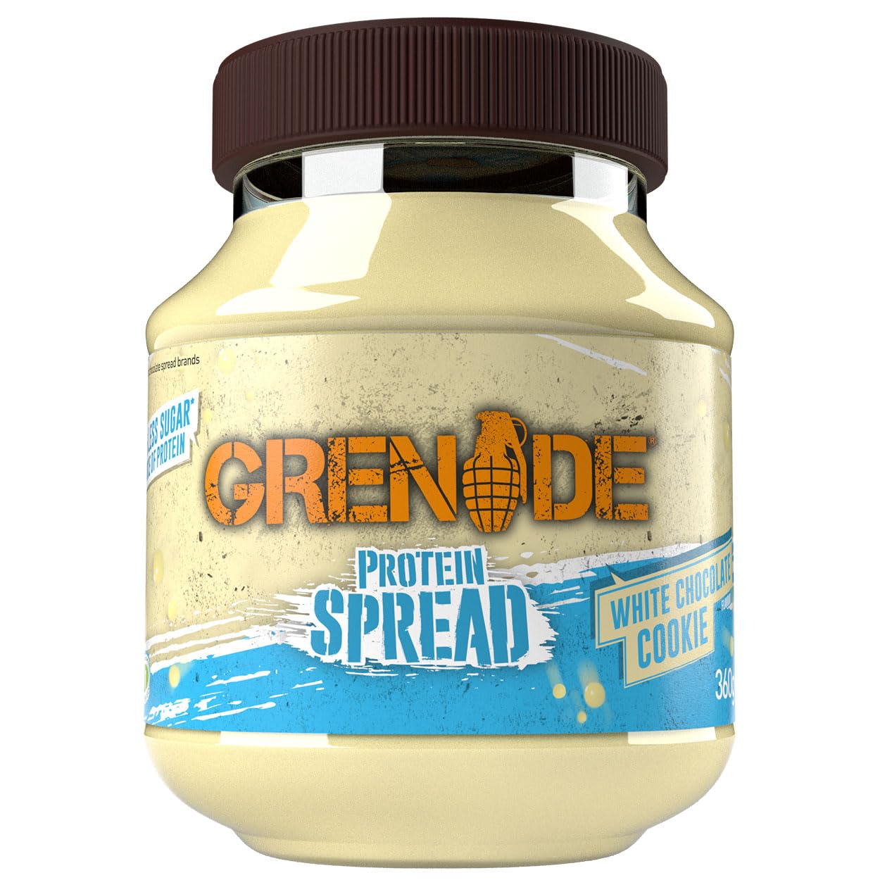 Grenade White Chocolate Cookie Protein Spread - 20% Protein | Low Sugar | 360 g Jar 1