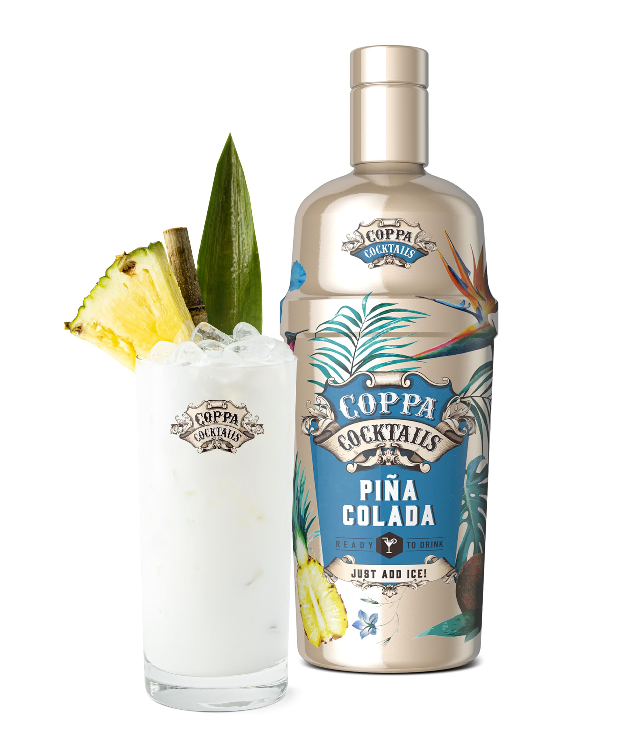 Coppa Cocktails Piña Colada Ready-to-Drink Cocktail | 10.0% ABV | 700ml Bottle 2