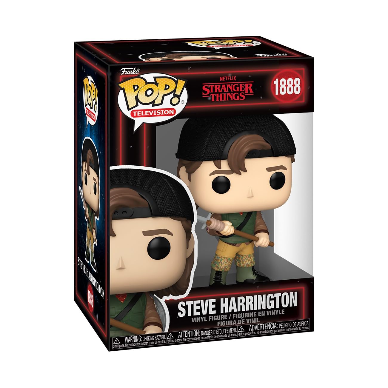 Funko POP! TV: Stranger Things Season 5 Steve Harrington Vinyl Figure | 3.75 in