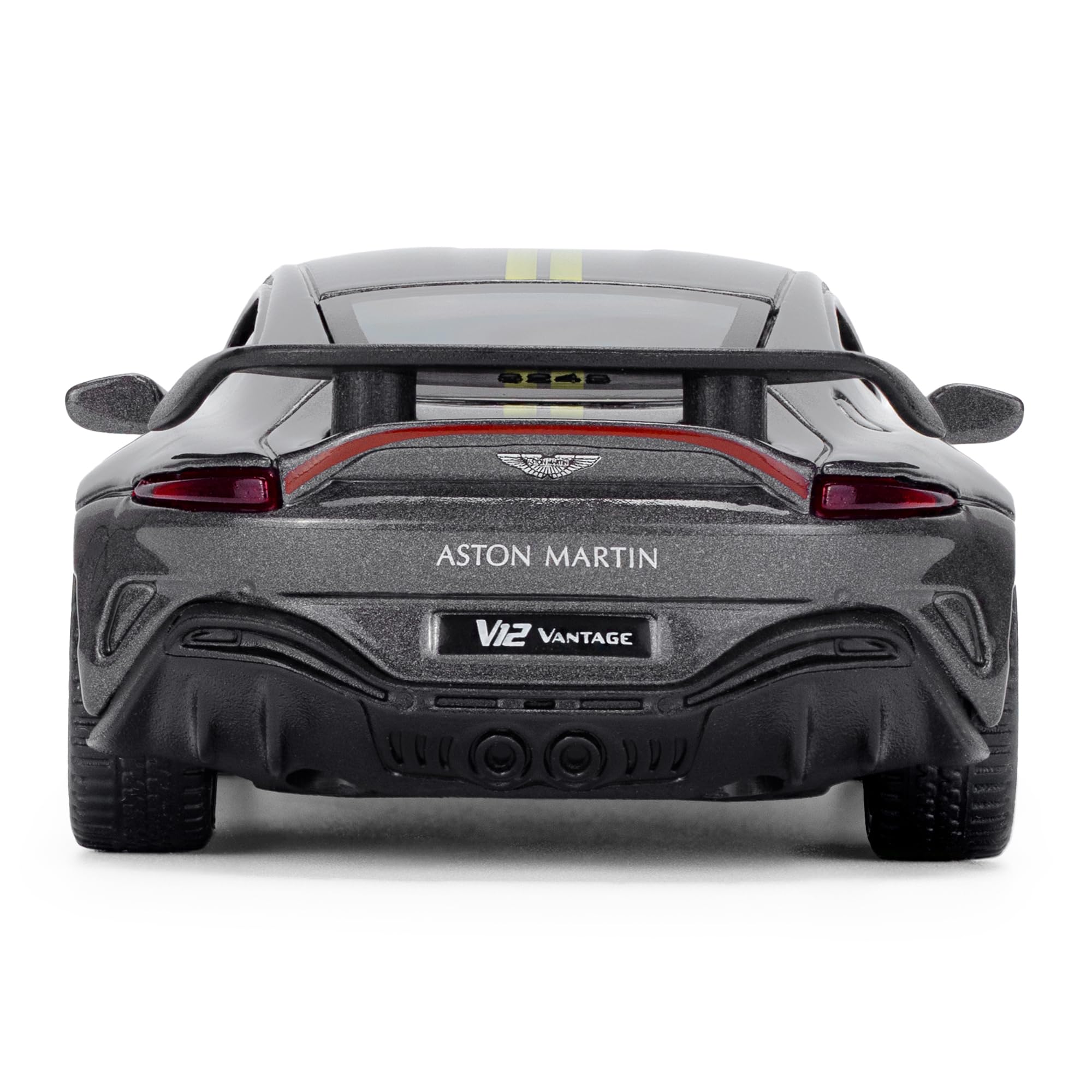 Aston Martin V12 Vantage 1:43 Scale Die-Cast Model Car - Grey | Collectible Display Model
