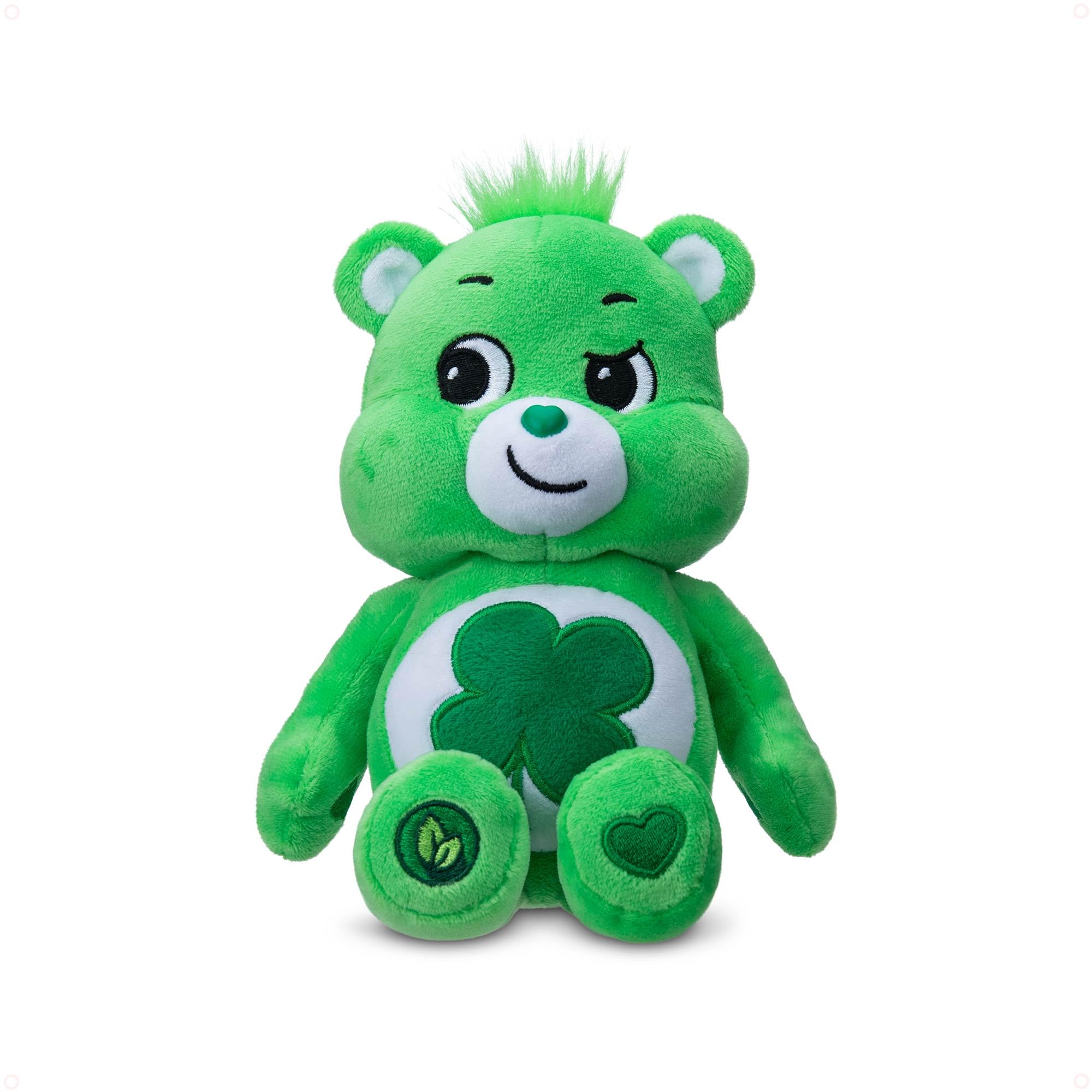 Care Bears Good Luck Bear 9 Inch Plush Toy - Green Four-Leaf Clover Collectible 8