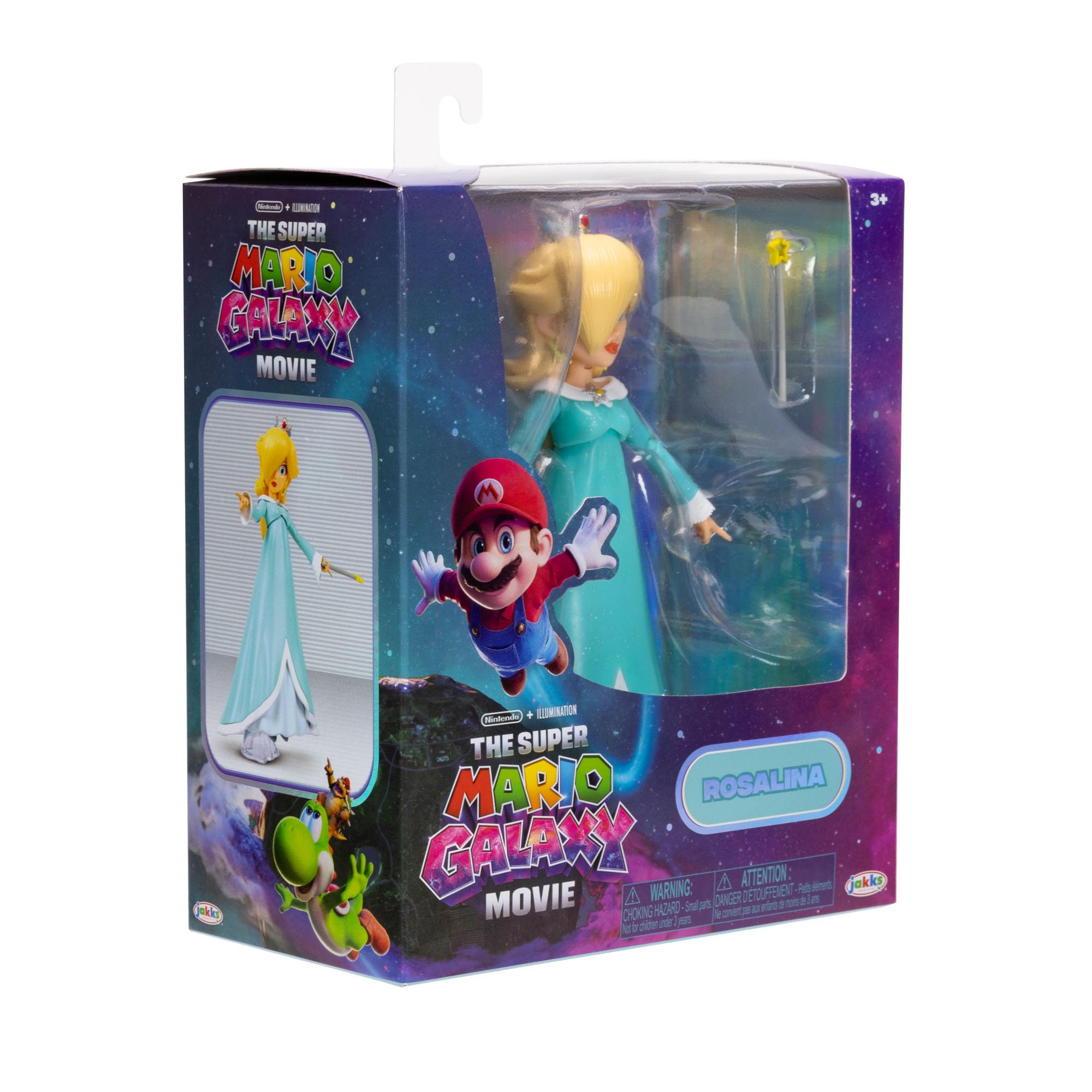 Jakks Pacific Super Mario Galaxy Movie Rosalina Action Figure, 5-inch (12.7cm) with Star Wand 5