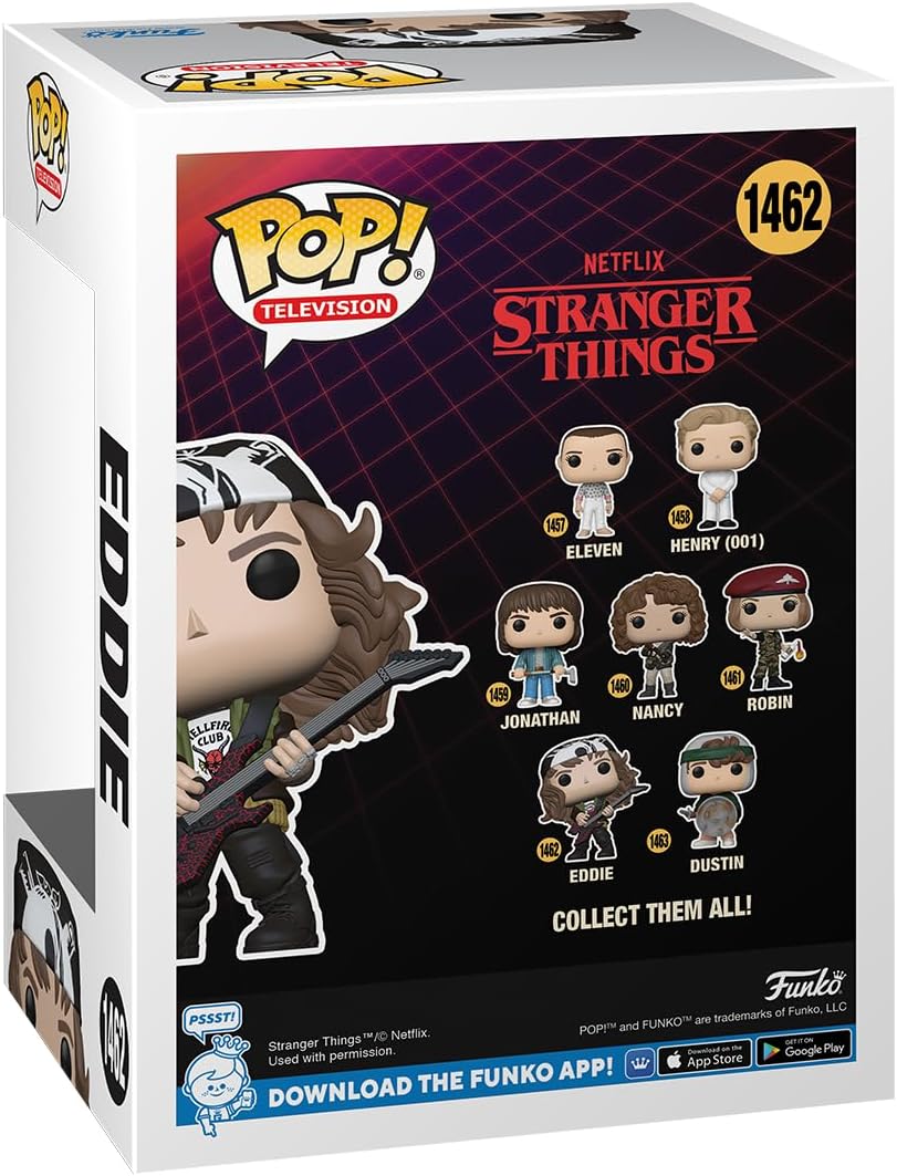 Funko Pop! TV Stranger Things - Eddie Munson with Guitar Vinyl Figure (72138)