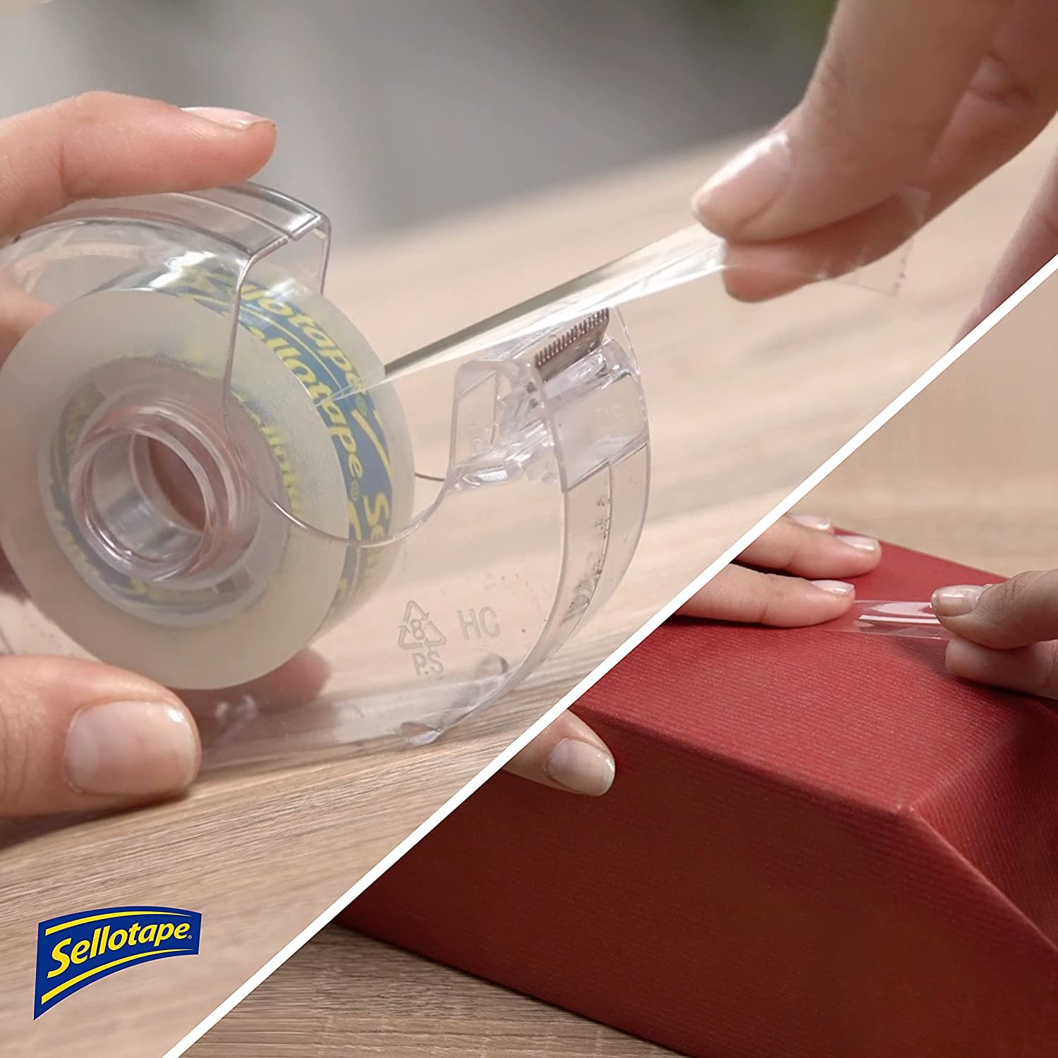 Sellotape On-Hand Refills - Extra Strong Adhesive Tape for Dispenser | Pack of 2 (18mm x 15m) 5