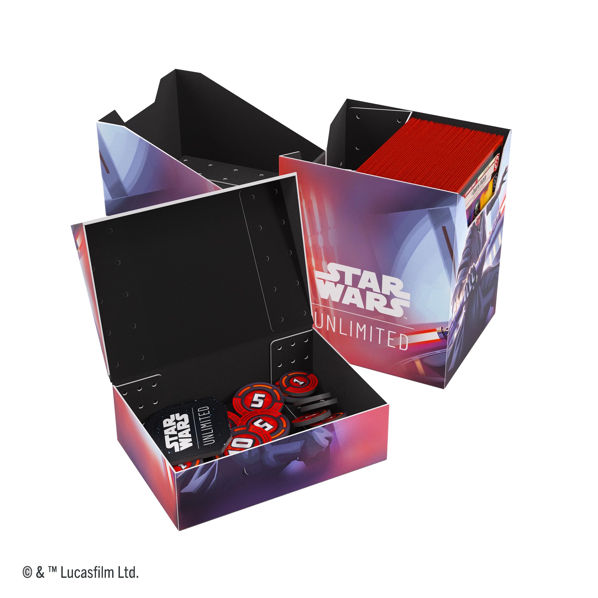 Gamegenic Star Wars: Unlimited Soft Crate Set 5 - Darth Maul | Trading Card Box | Polypropylene 3