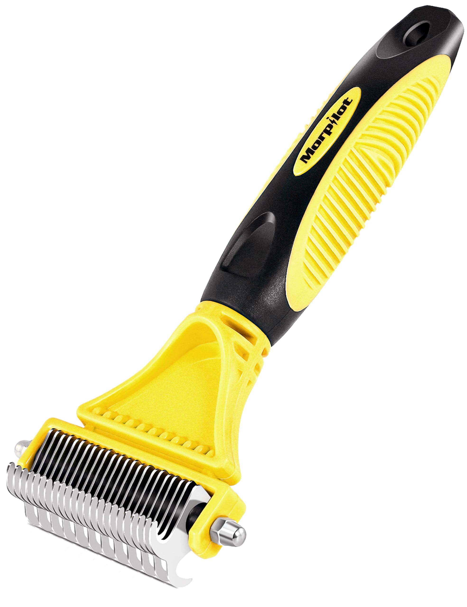 morpilot Double Sided Undercoat Rake Dematting Tool | 23+12 Teeth | Reduces Hair Loss up to 90% 1