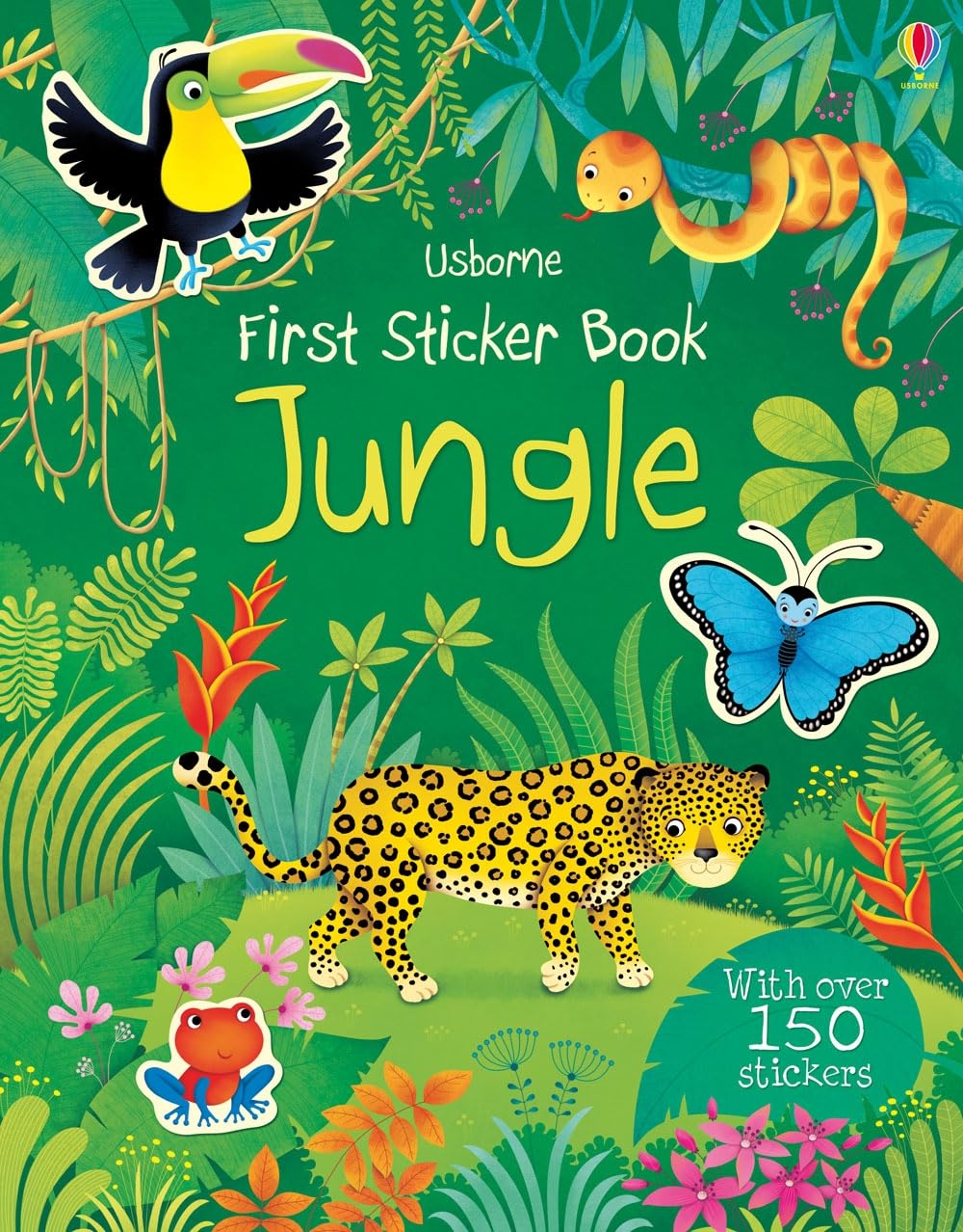 Usborne First Sticker Book Jungle - Activity Book for Ages 1-3 | 170+ Stickers 1