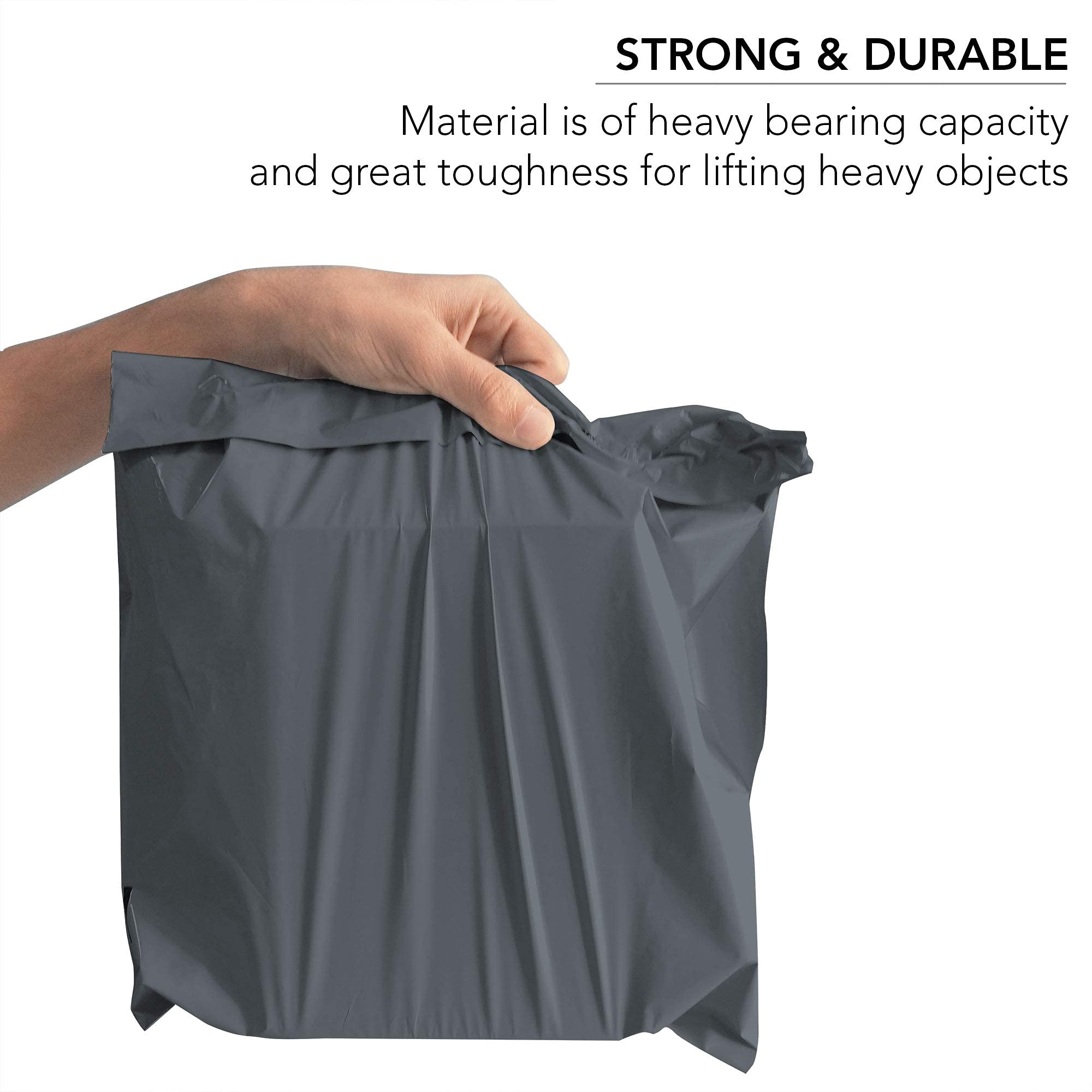 iSOUL Grey Plastic Mailing Bags - 12 x 16 Inch | 60 Micron Opaque | 100 Pack 4