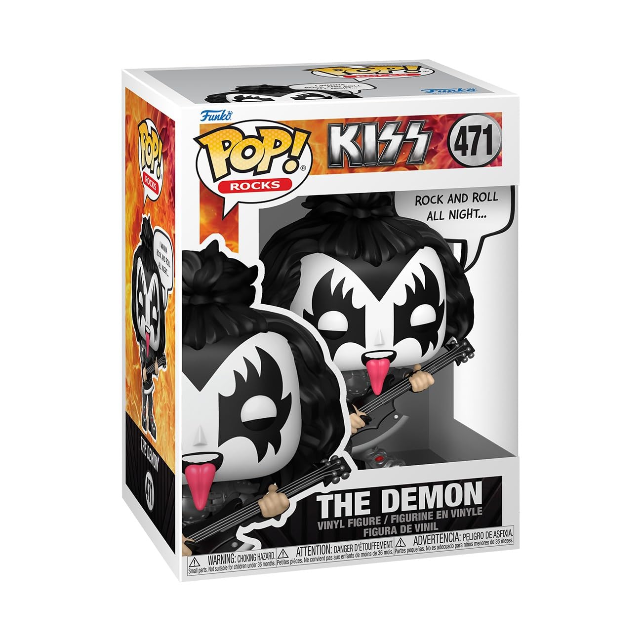 Funko Pop! Sayings: The Demon - (R&R All Night) - KISS Vinyl Figure 8