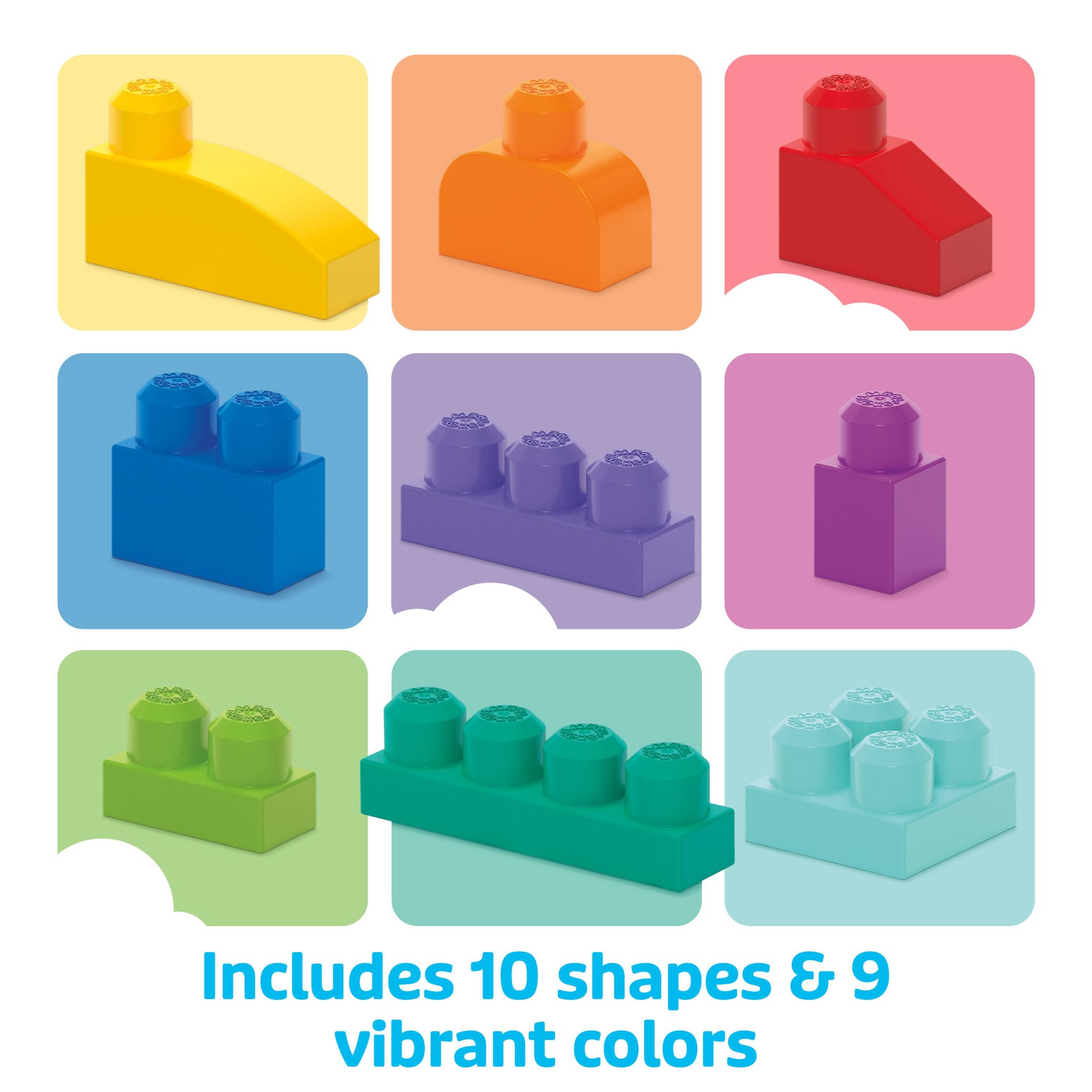 Mega Bloks First Builders Big Building Bag - 80 Pieces | Ages 1+ | Easy Storage 5