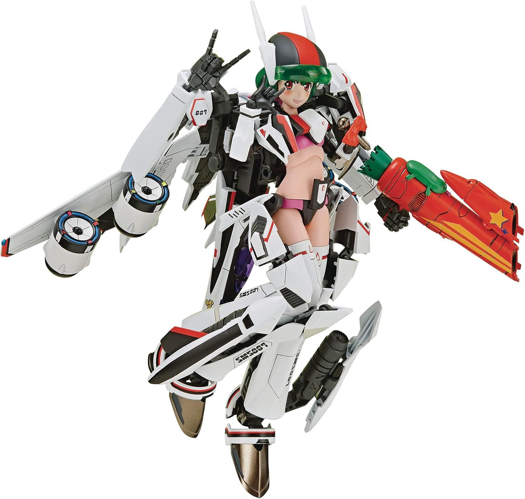 GOOD SMILE Aoshima - Macross F VF-25F Messiah Ranka Lee Plastic Model Kit - Anime Series Collectible for Ages 15+