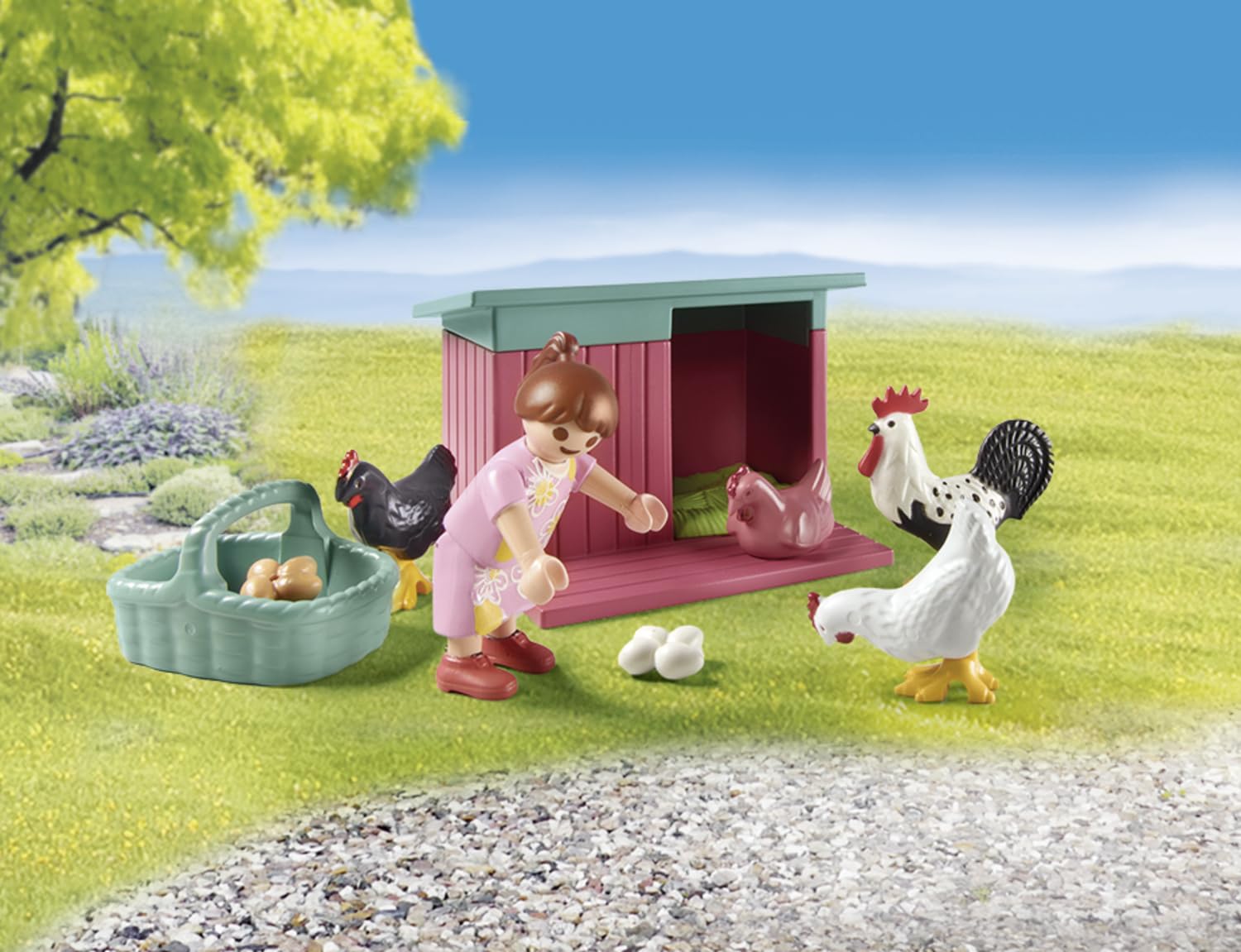 Playmobil Little Chicken Farm Playset - Nature-Inspired Living | Ages 4+ | 77 Pieces 7