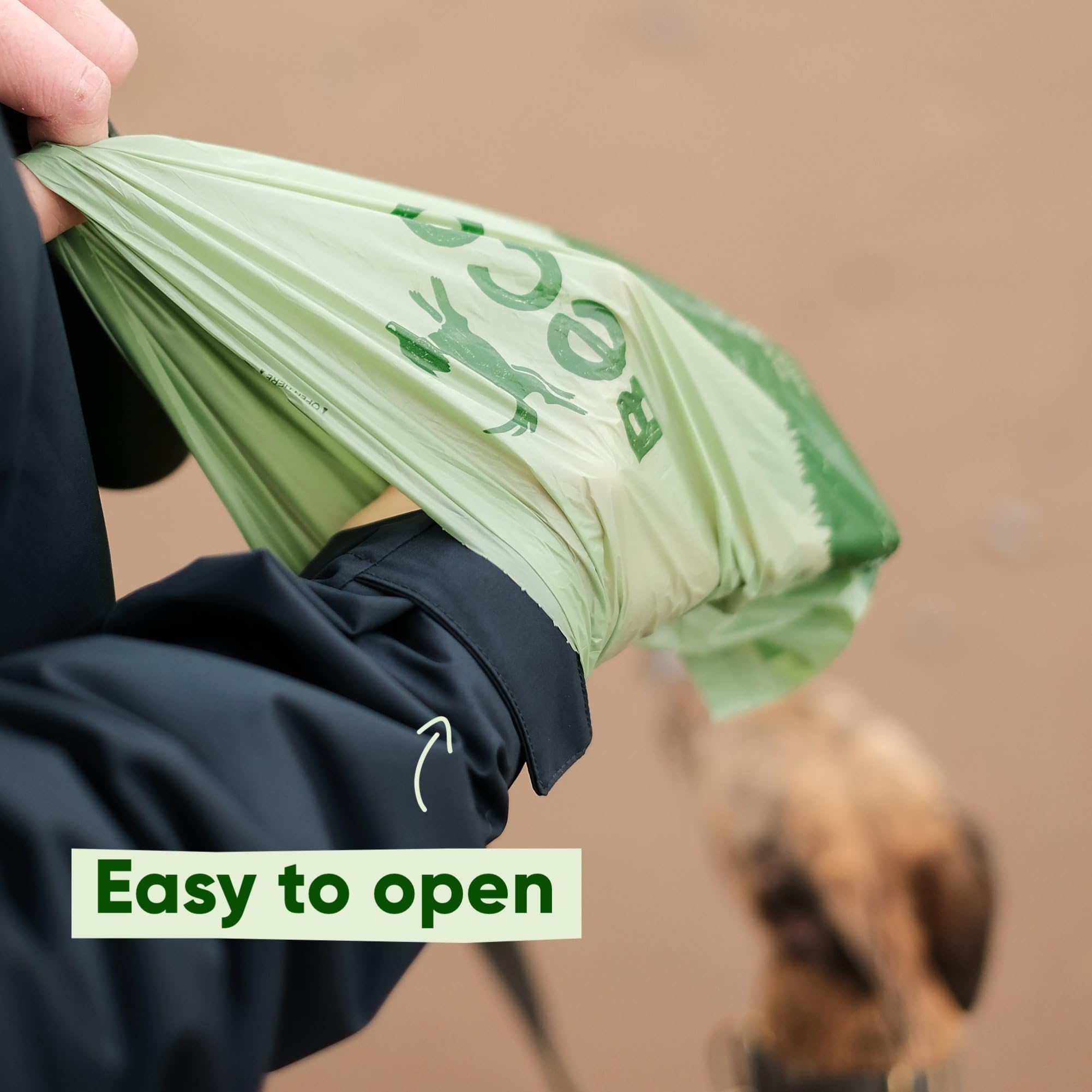 Beco Dog Poo Bags - 720 Count Unscented Bags | 94% Recycled Plastic | Leakproof 3