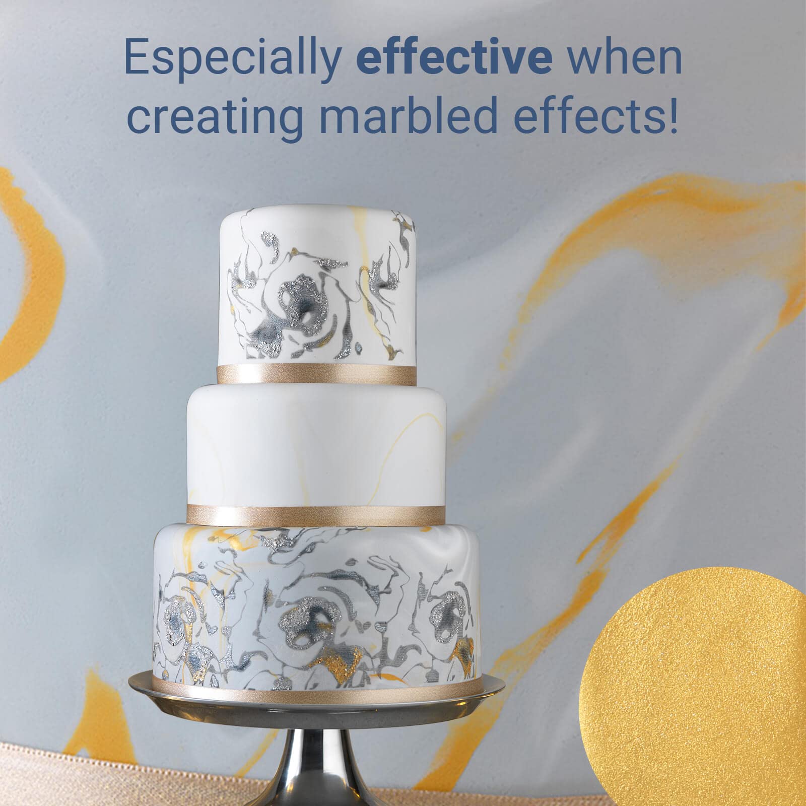House of Cake Metallic Gold Edible Sugar Paste Fondant Icing for Modelling | 100g 2