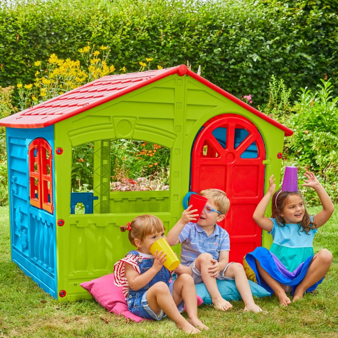 Palplay Children Playhouse Happy - 1.30 x 1.11 x 1.15 m | Age 3+