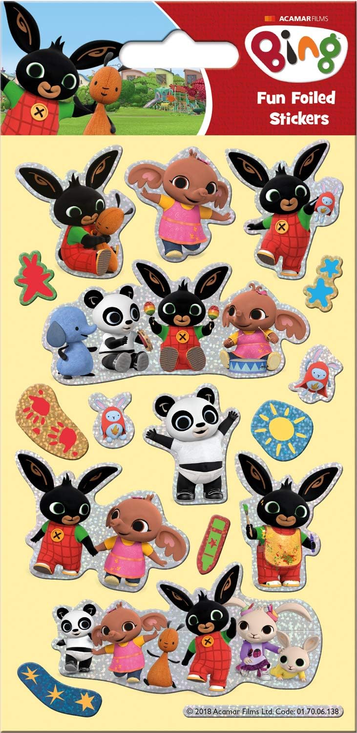 Paper Projects Bing Super Sticker Pack - Official CBeebies Foil and Dress Up Stickers 2