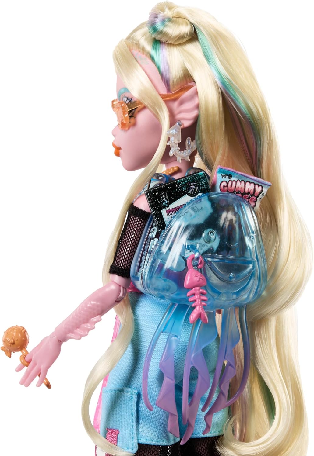 Monster High Lagoona Blue Doll - Fintastic Sea Monster with Pet Neptuna, 4+ Years 2