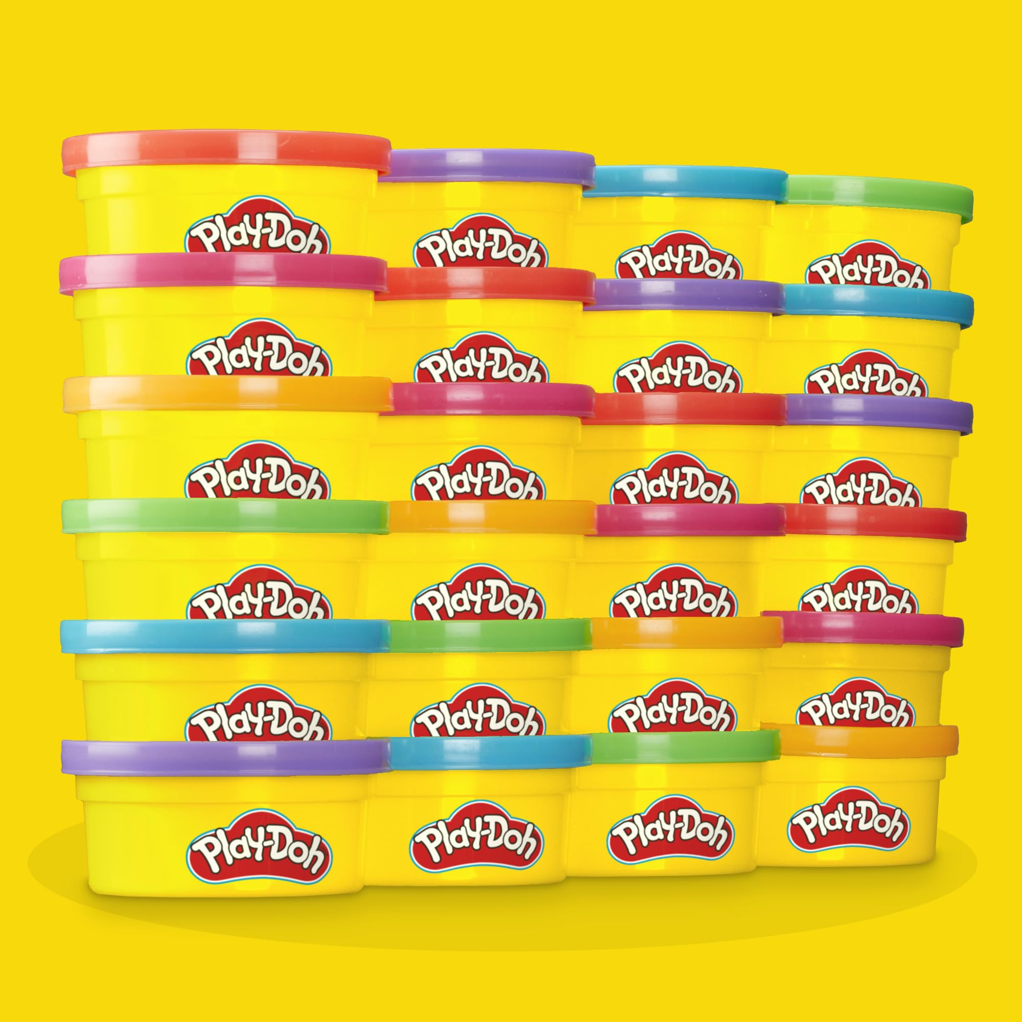 Play-Doh Party Favour Pack - 24 Cans with Cutters | Non-Toxic Modelling Clay for Ages 3+ 8