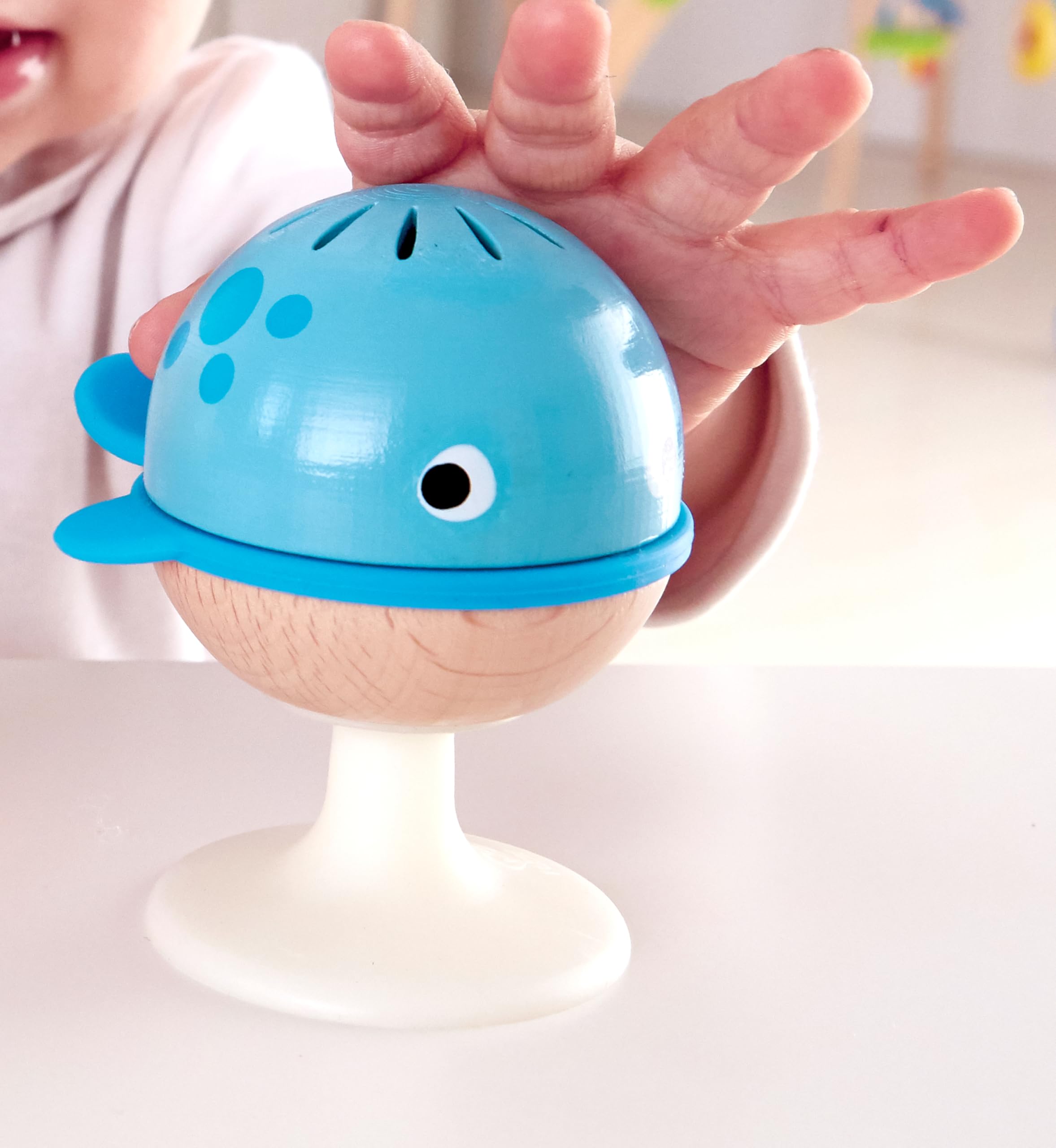 Hape Stay-Put Rattle Set - 3 Sea Animal Suction Rattles for Babies 10