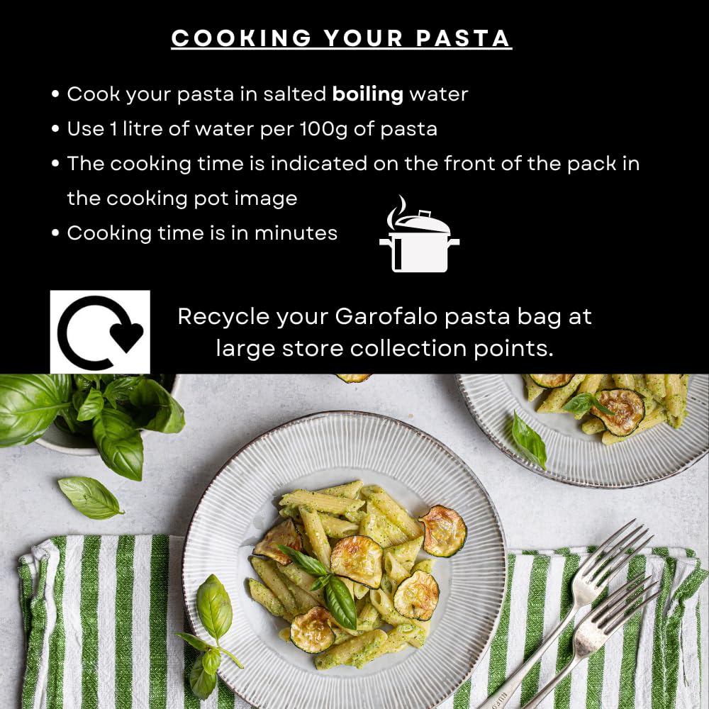 Garofalo Penne Dried Pasta - 1kg, Made with Durum Wheat Semolina, Vegan & Vegetarian Friendly 4