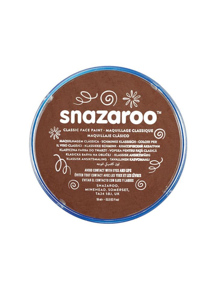 Snazaroo Light Brown Classic Face Paint (18 ml) Pack of 5