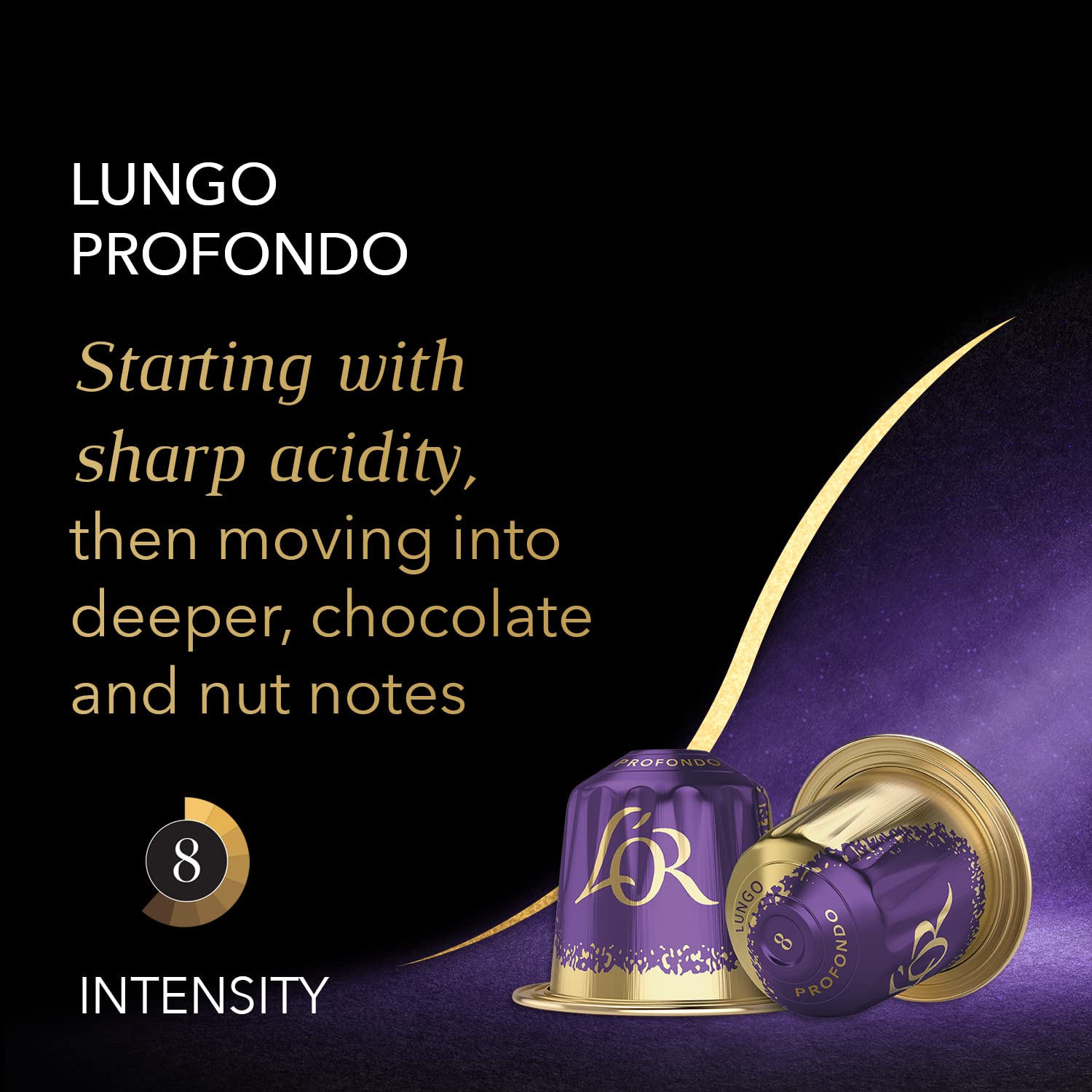 L'OR Espresso Lungo Profondo Coffee Pods x10 Intensity 8 - Compatible with Nespresso Machines 6