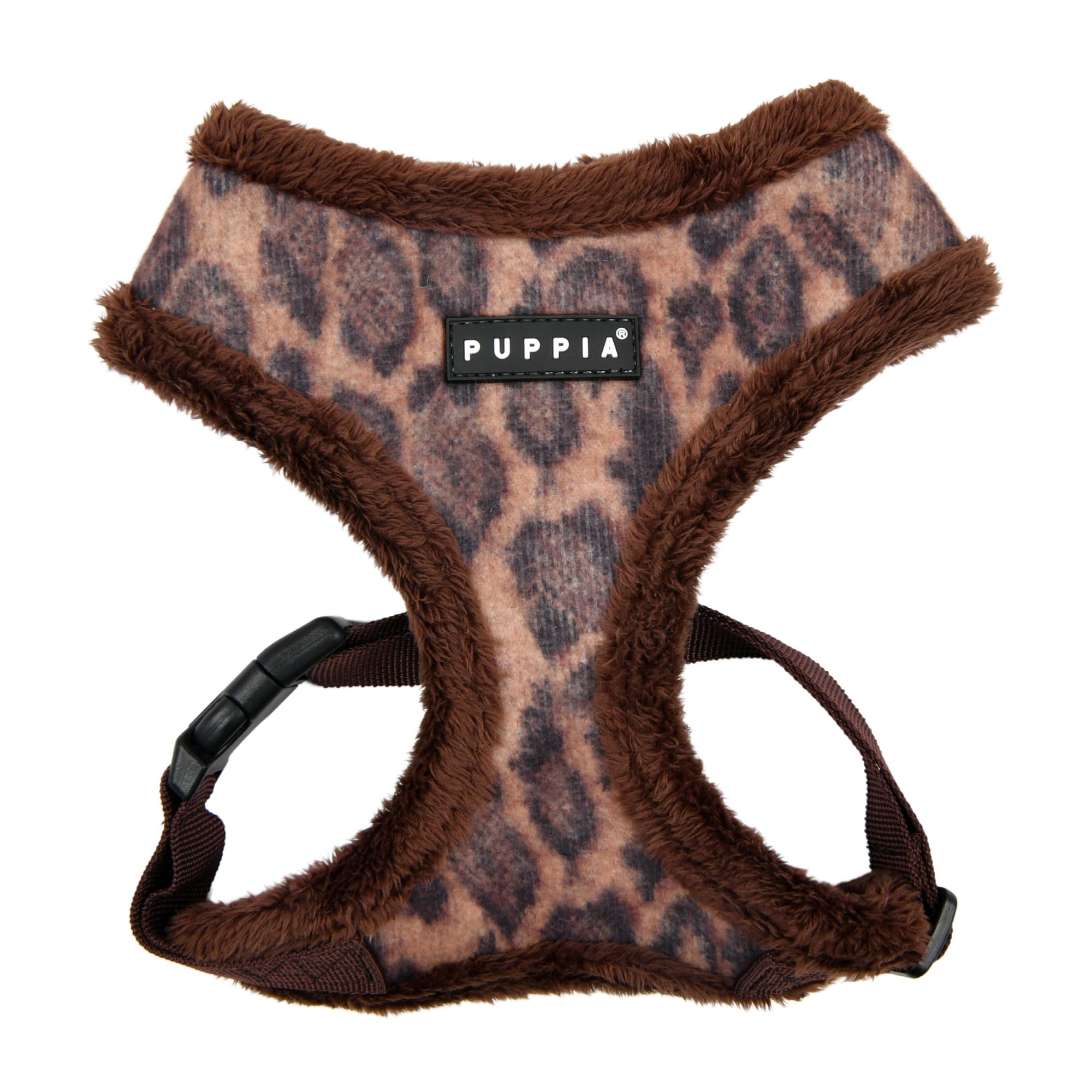 Puppia Kovo A Vest Harness - Leopard Print, Adjustable Chest Strap, No Pull Design, Small Size 1