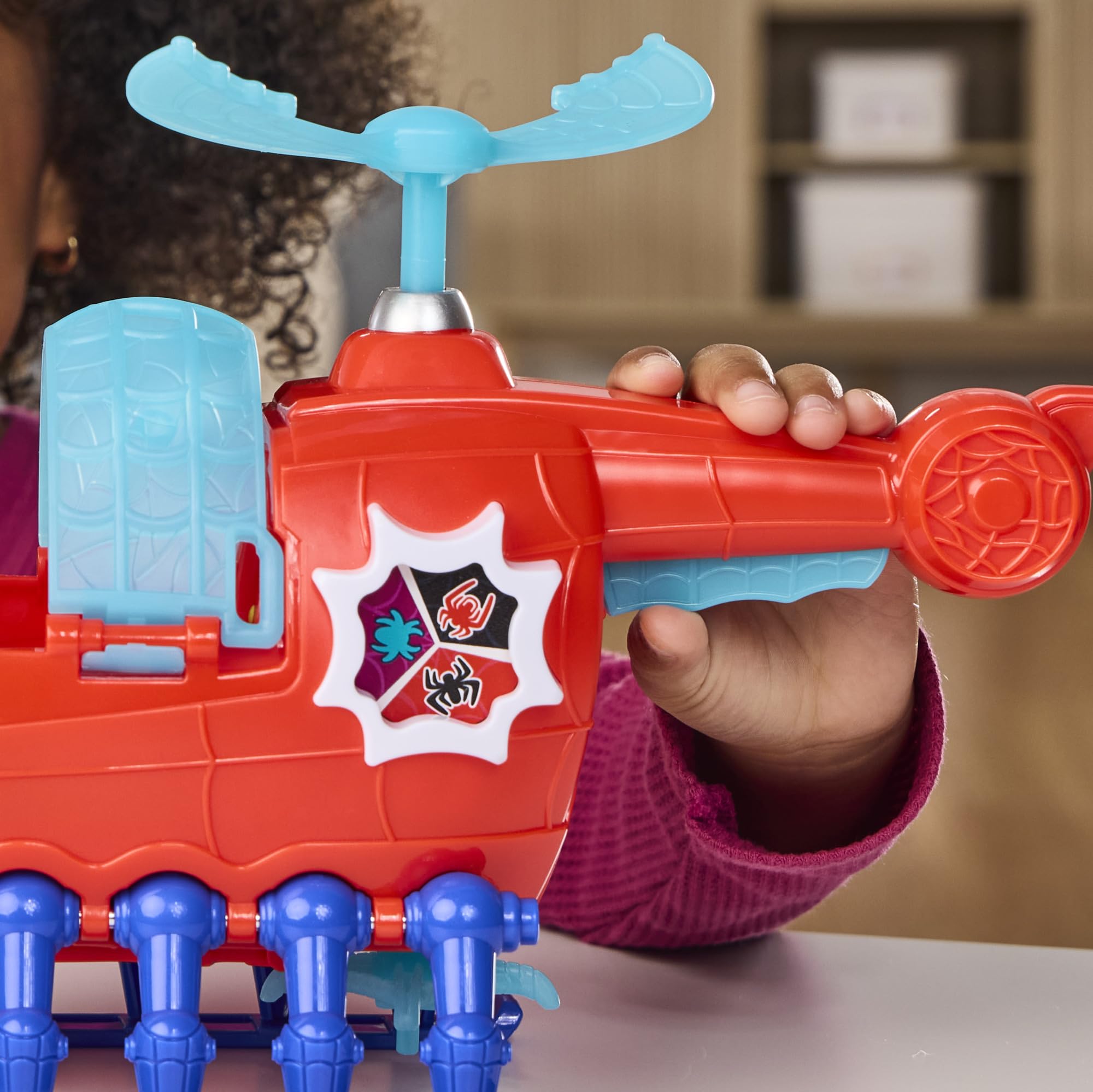 SPIDEY AND HIS AMAZING FRIENDS Team Spidey Copter with 7.6-cm Spidey Figure | Plastic | Ages 3+ 5