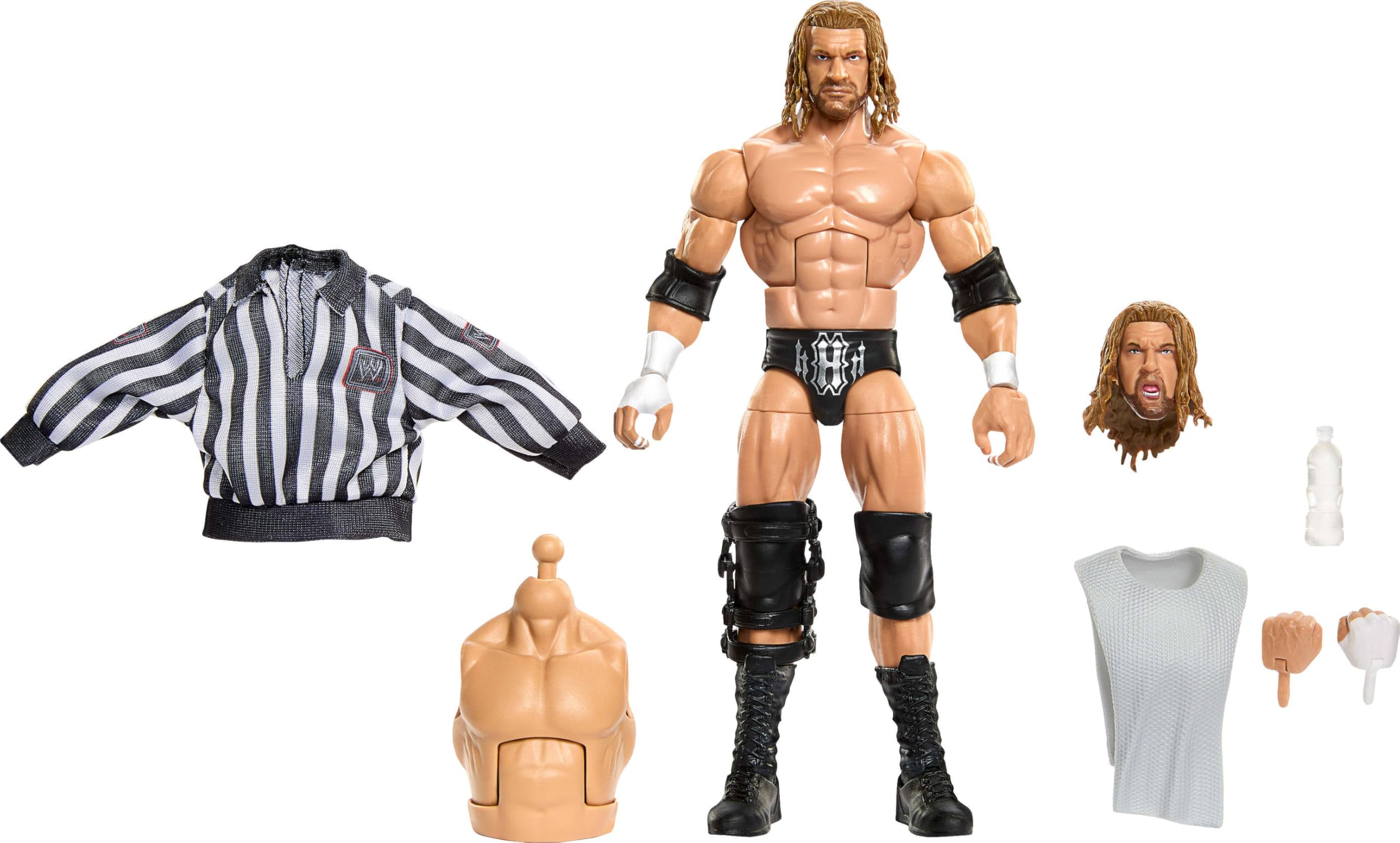 Mattel WWE Elite Collection Action Figure - Triple H | Interchangeable Parts | 7.1654 inches