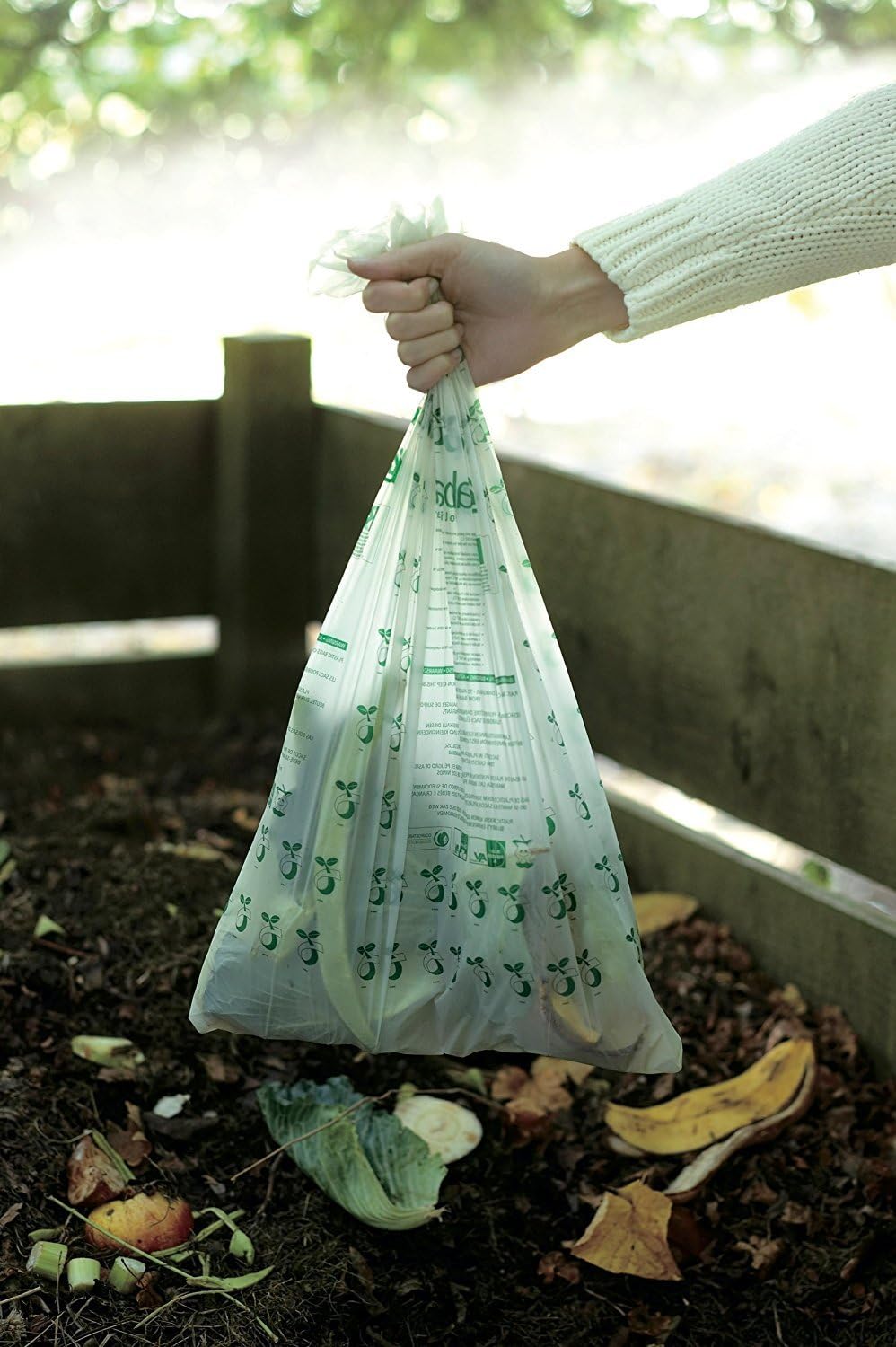 Brabantia - Compostable Bin Liners Size C, 10-12L, 10 Bags, Green