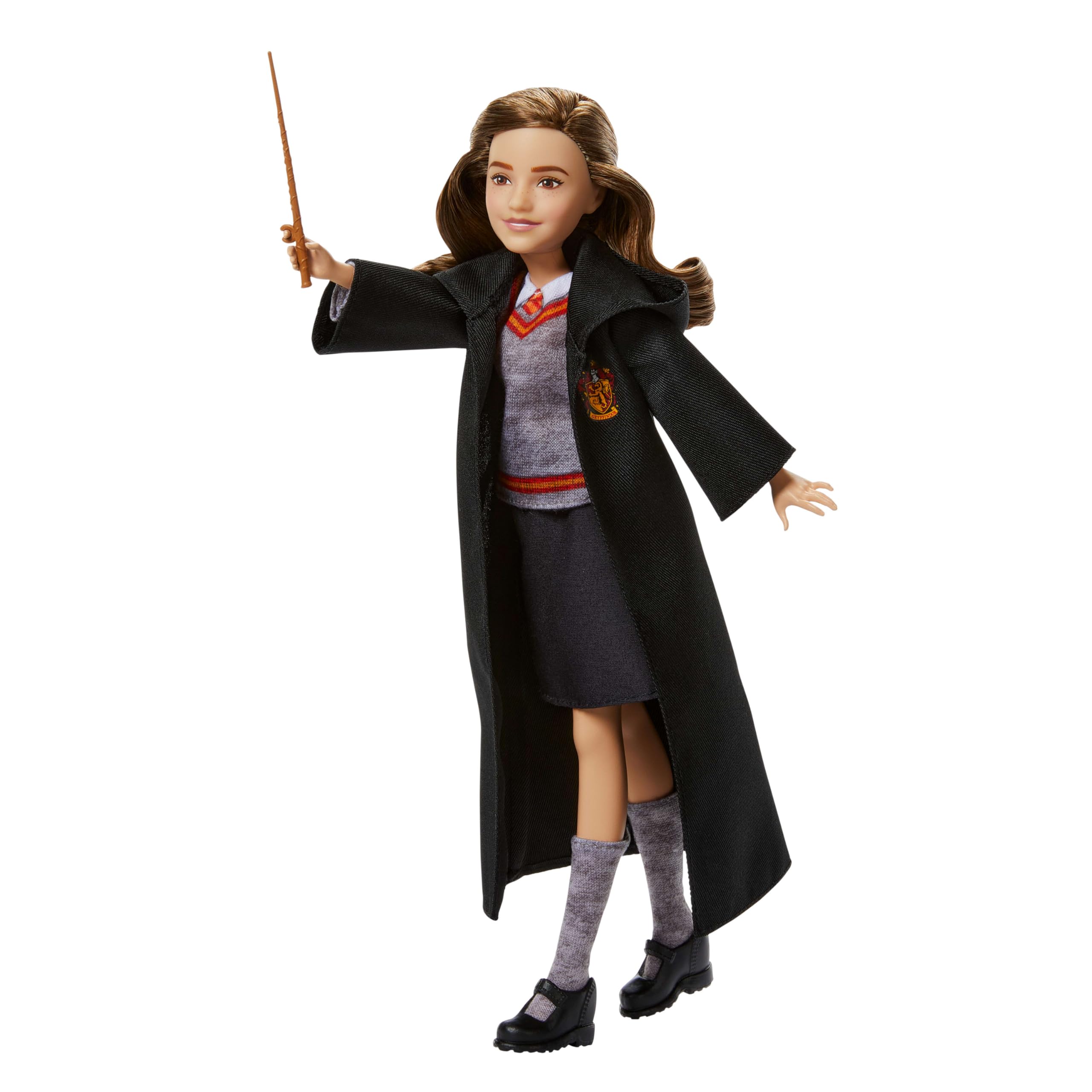 Mattel Harry Potter Hermione Granger Fashion Doll - Hogwarts Uniform with Wand, Ages 6+ 2