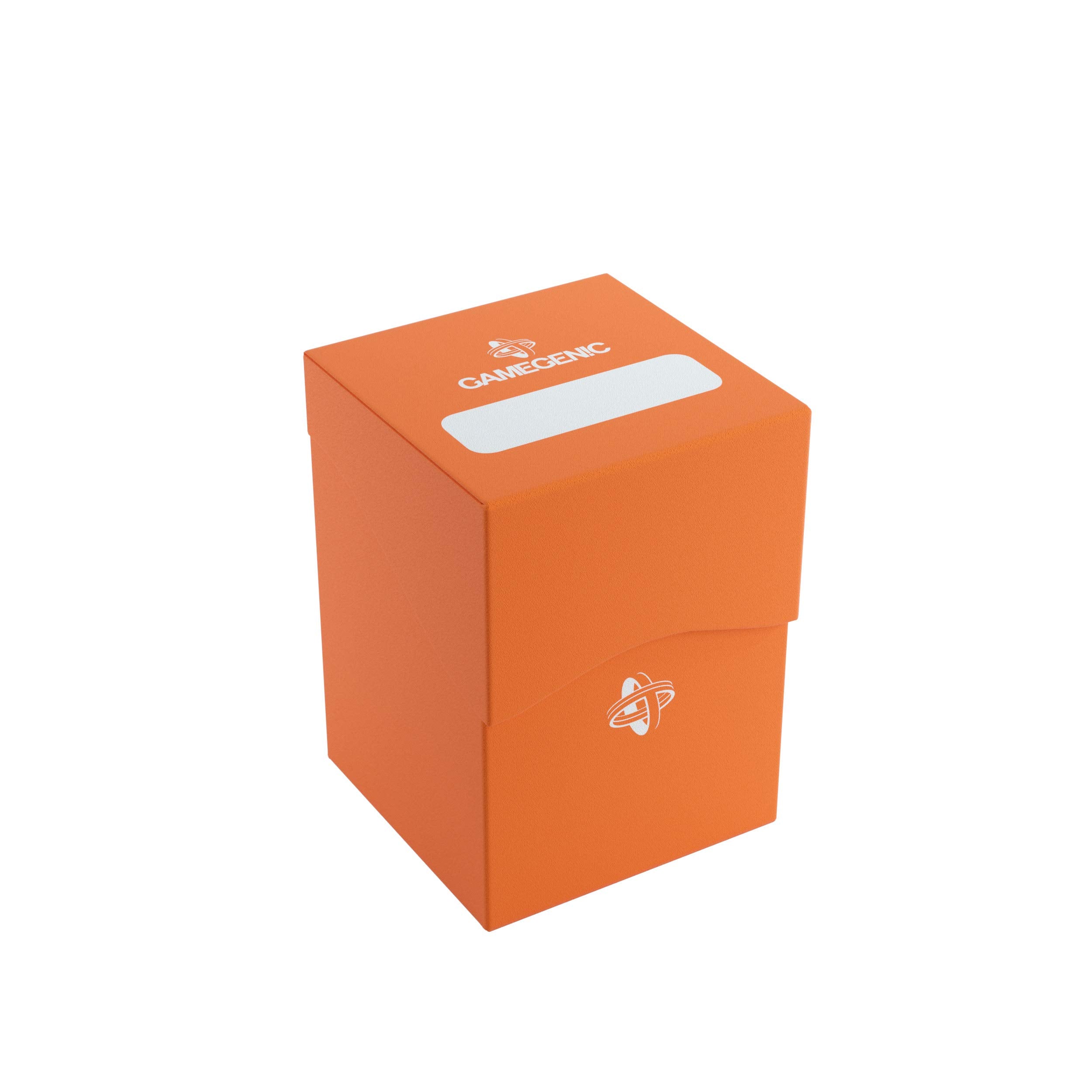 Gamegenic 100-Card Deck Holder - Orange | Self-Locking Lid | Cobra Neck Access 1