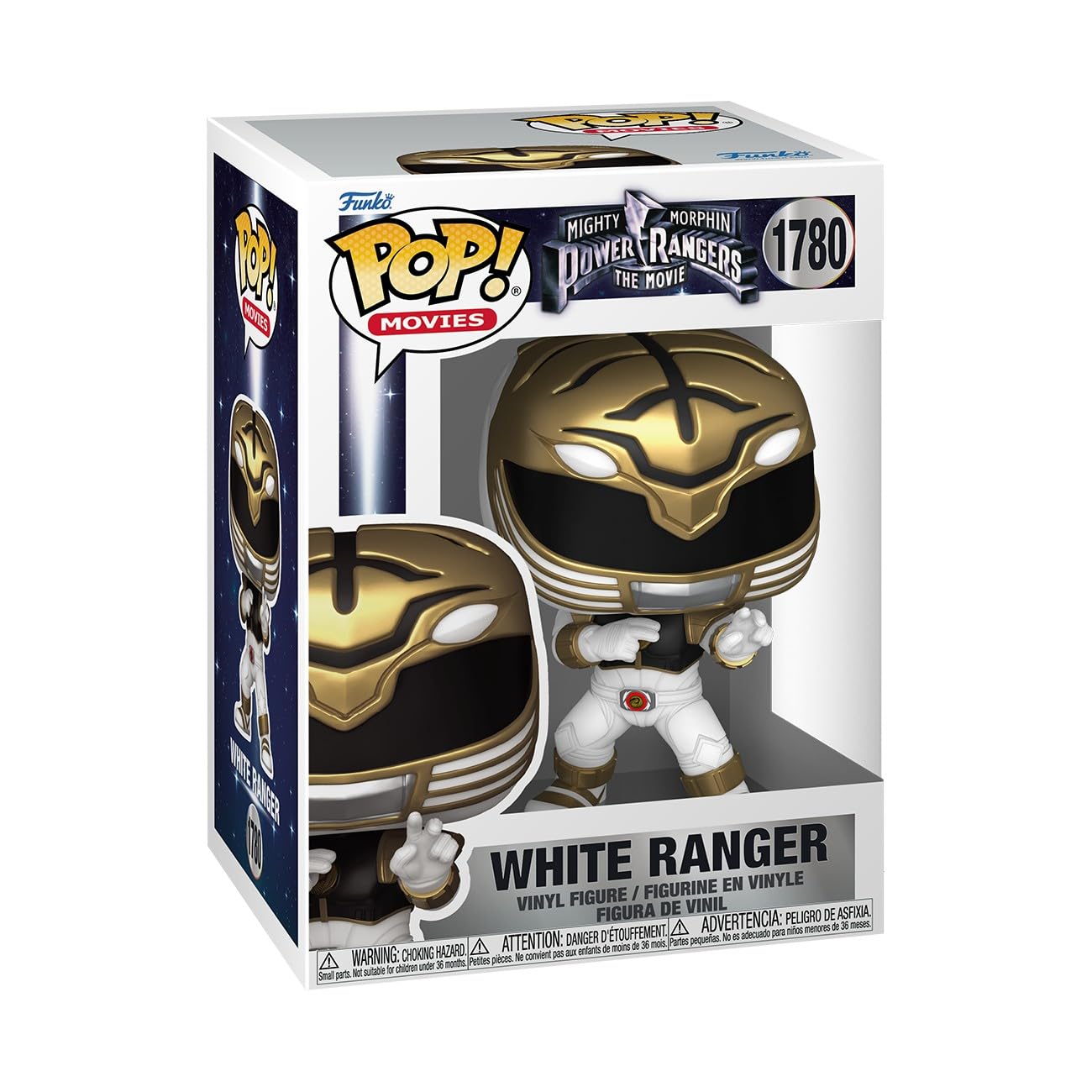Funko Pop! Movies: Mighty Morphin Power Rangers Movie - White Ranger Vinyl Figure 1