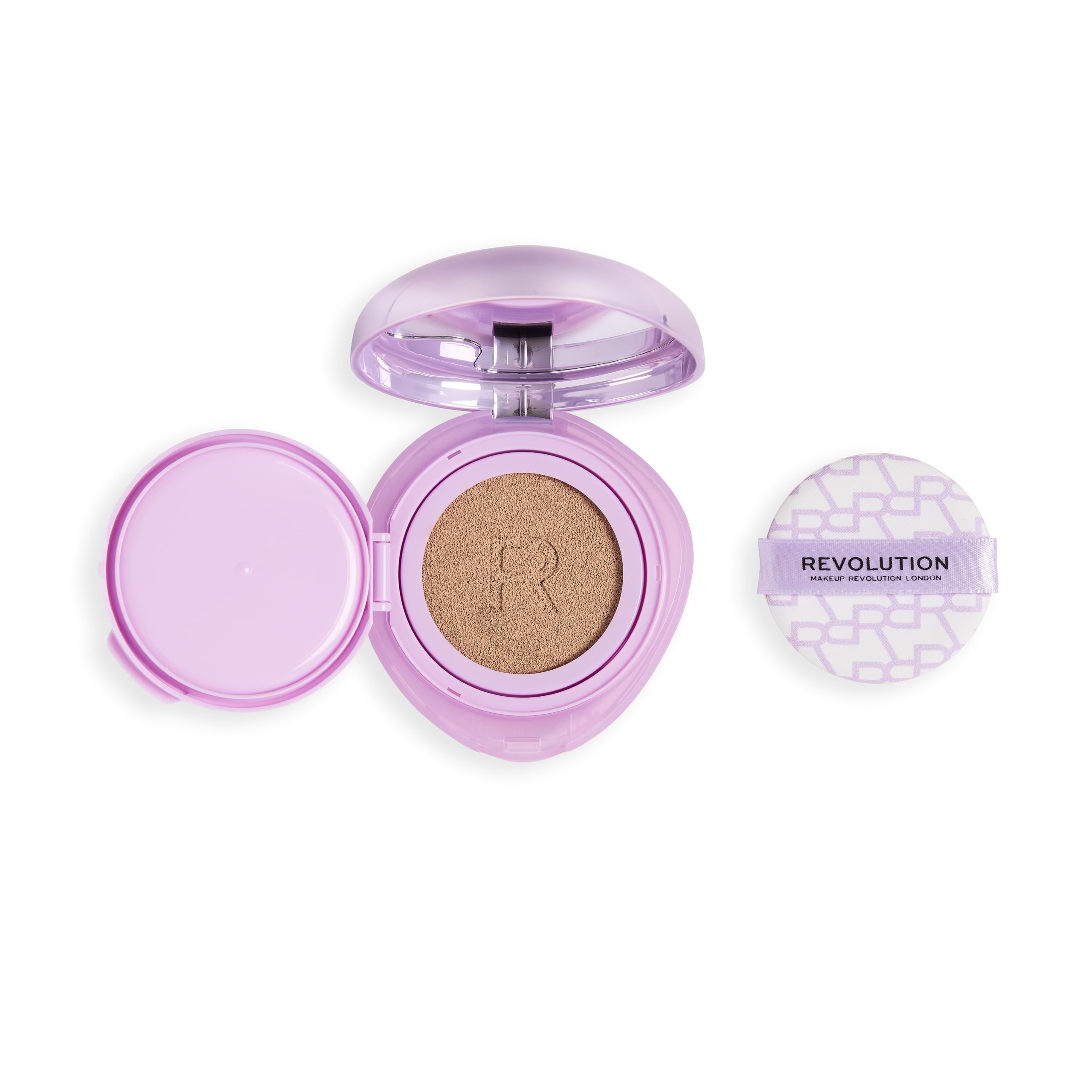 Revolution Beauty London Superdewy Cushion Foundation - Buildable Coverage | Hydrating | Light Cool