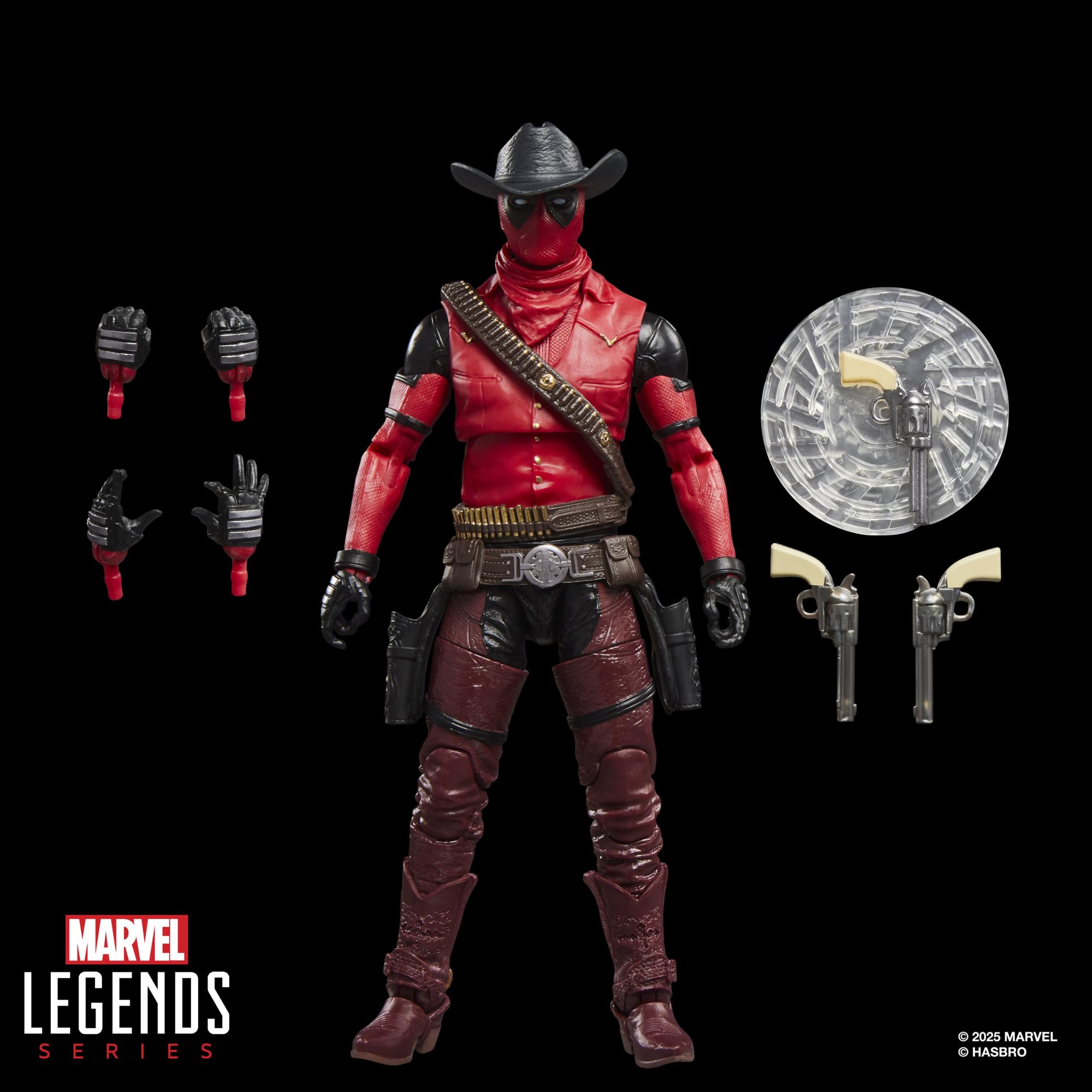 Marvel Cowboypool Action Figure - 6-Inch Scale | 20+ Points of Articulation | 7 Accessories 2