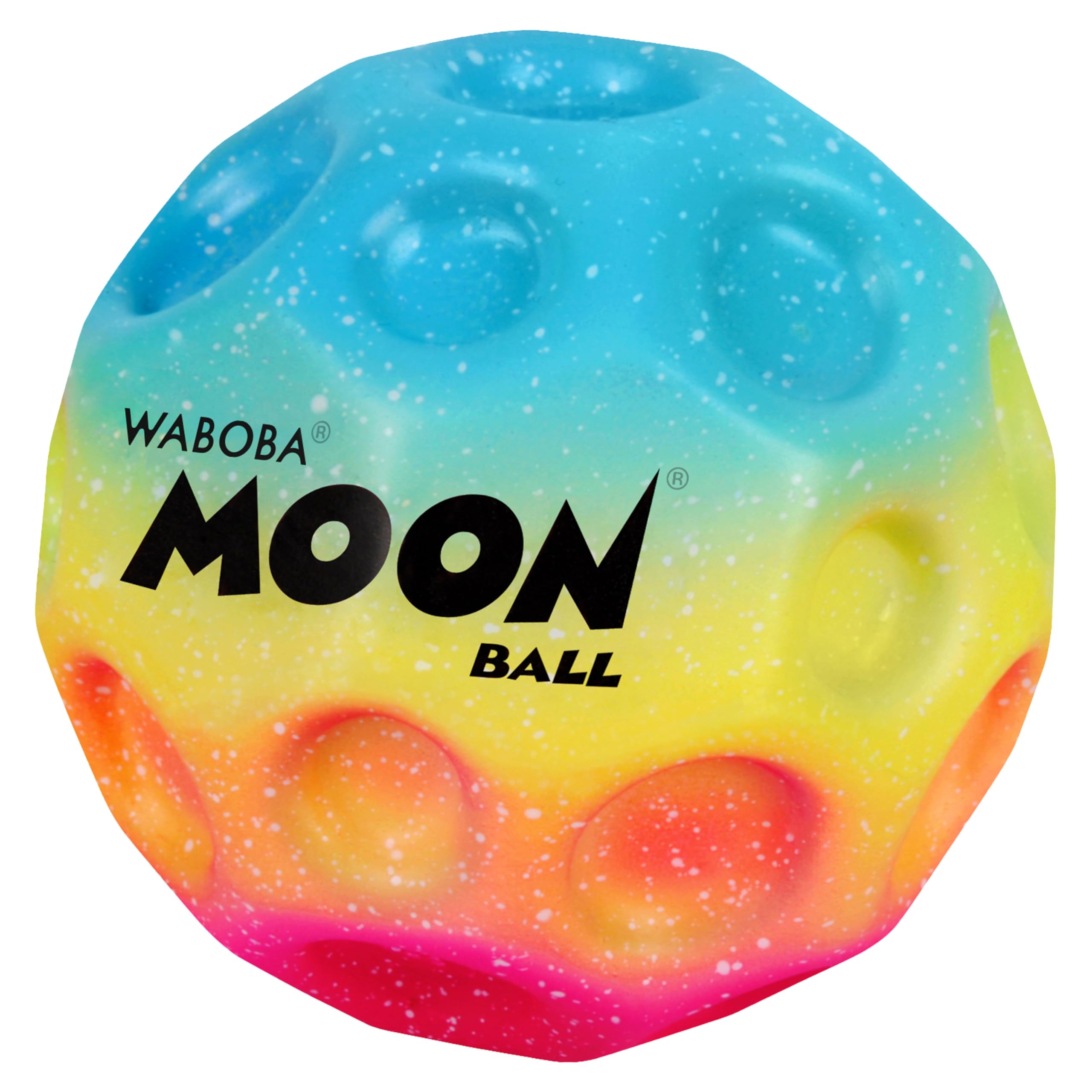 Waboba The Original Moon Ball - Hyper Bouncy Ball for All Ages | Rainbow | 65mm 1