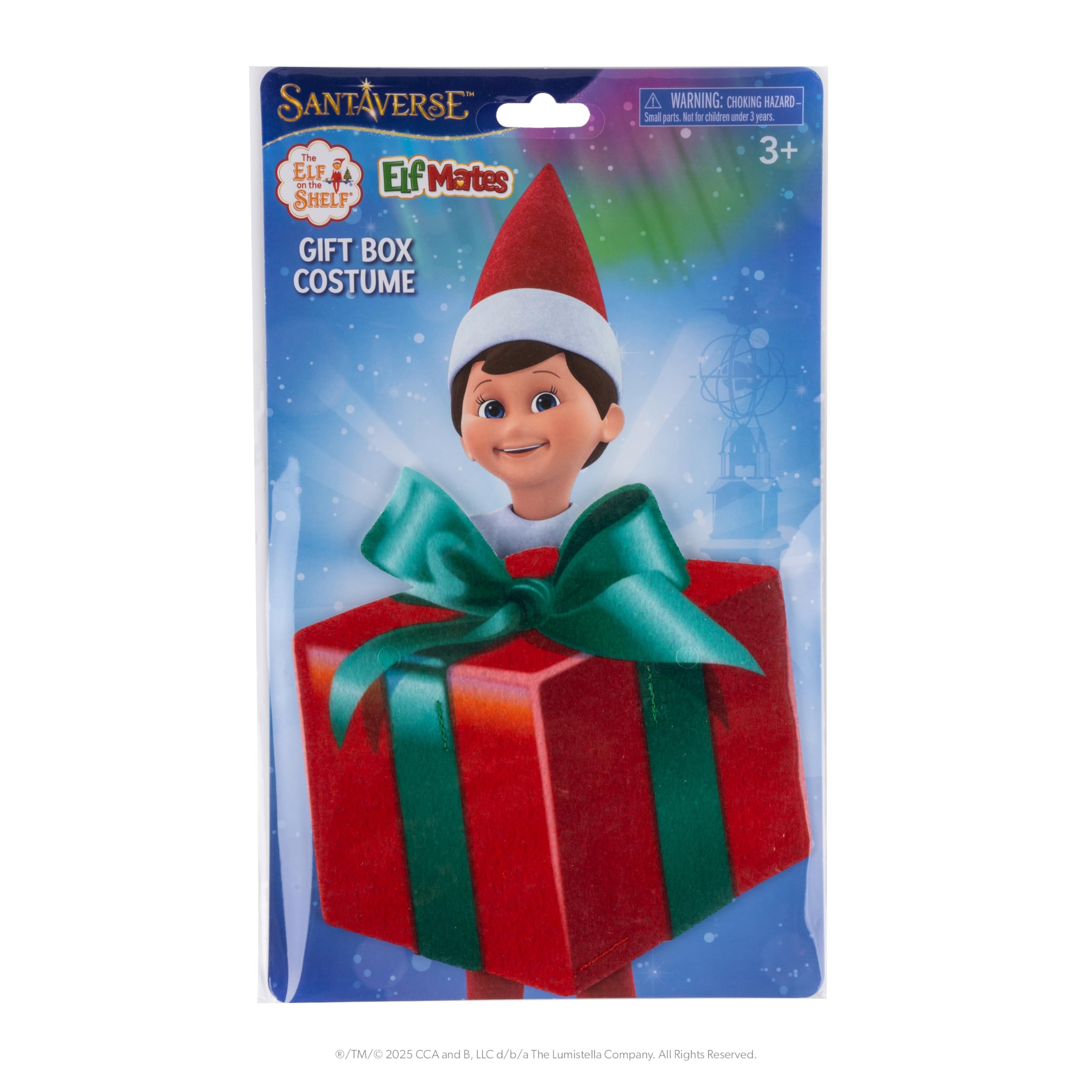 The Elf on the Shelf Elf Mates Costume - Felt Gift Box Accessory for 3+ 5