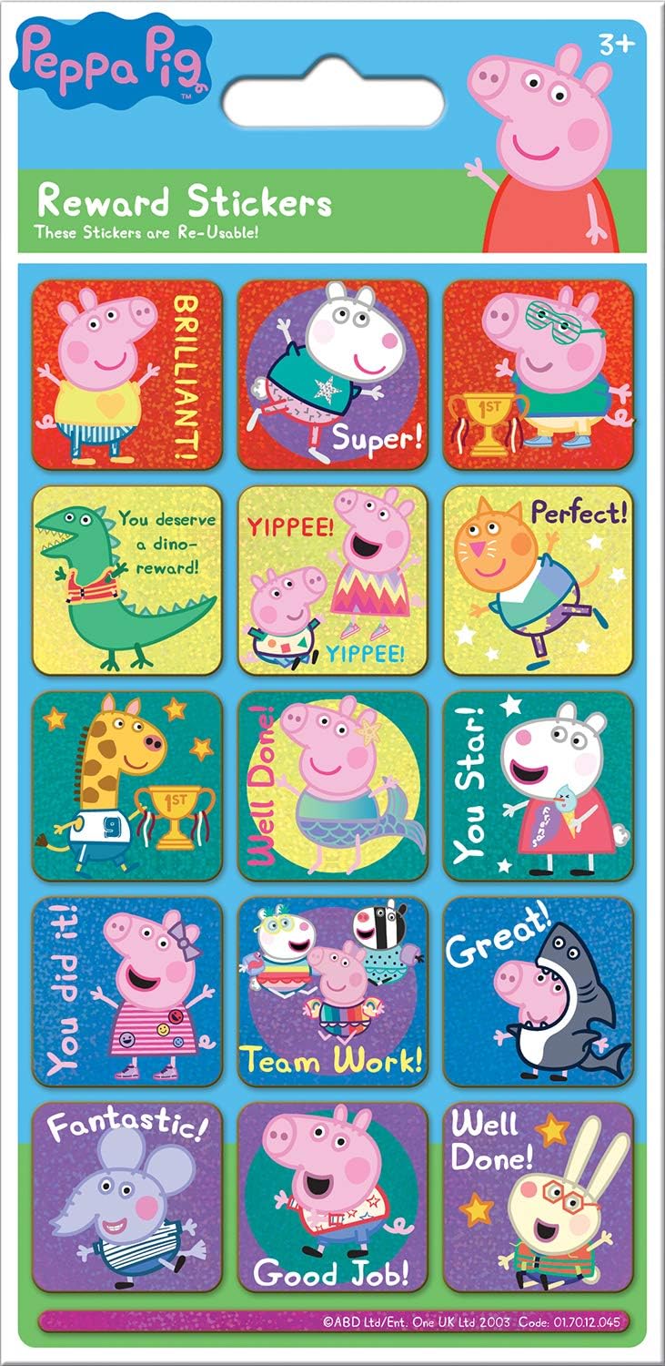 Paper Projects Peppa Pig Mega Sticker Collection - Blue Foil, Rainbow Reward & Mega Pack Bundle 2
