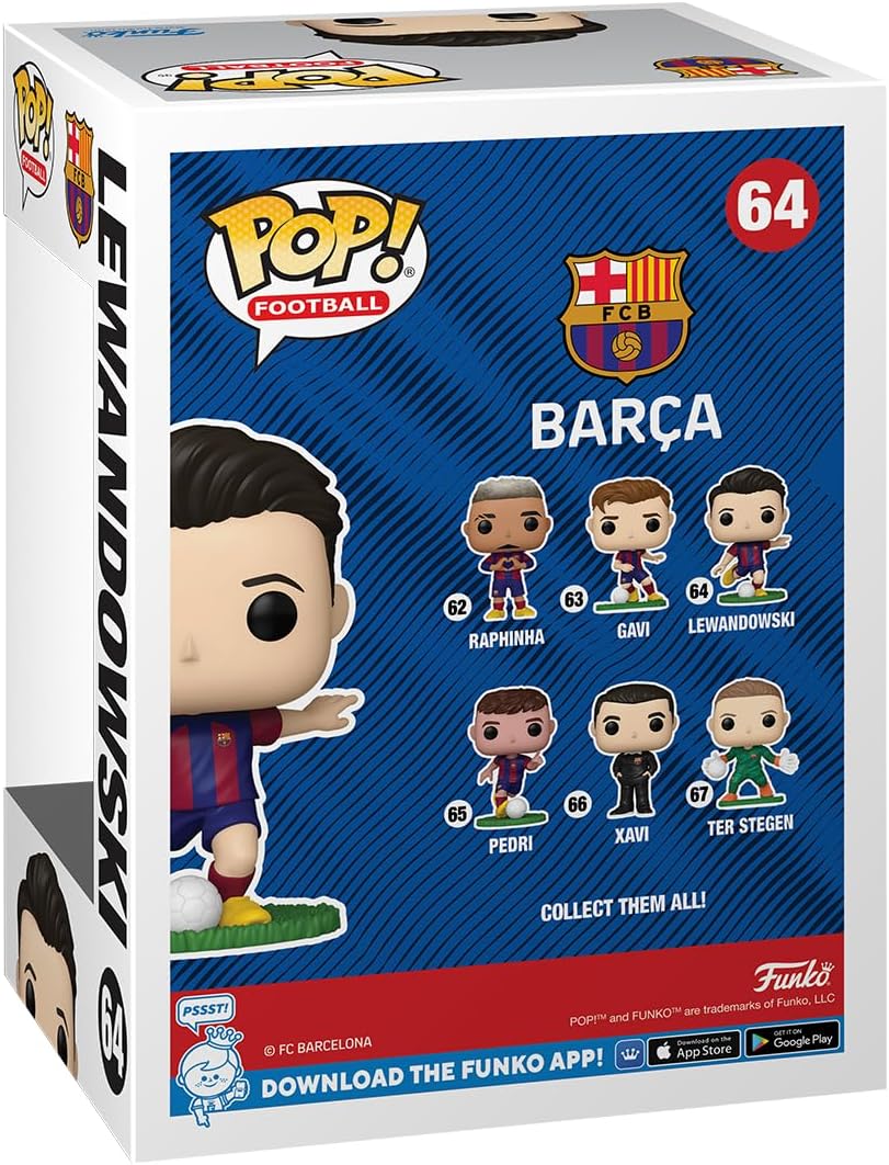 Funko Pop! Football: Robert Lewandowski - FC Barcelona Vinyl Figure (72236) 3