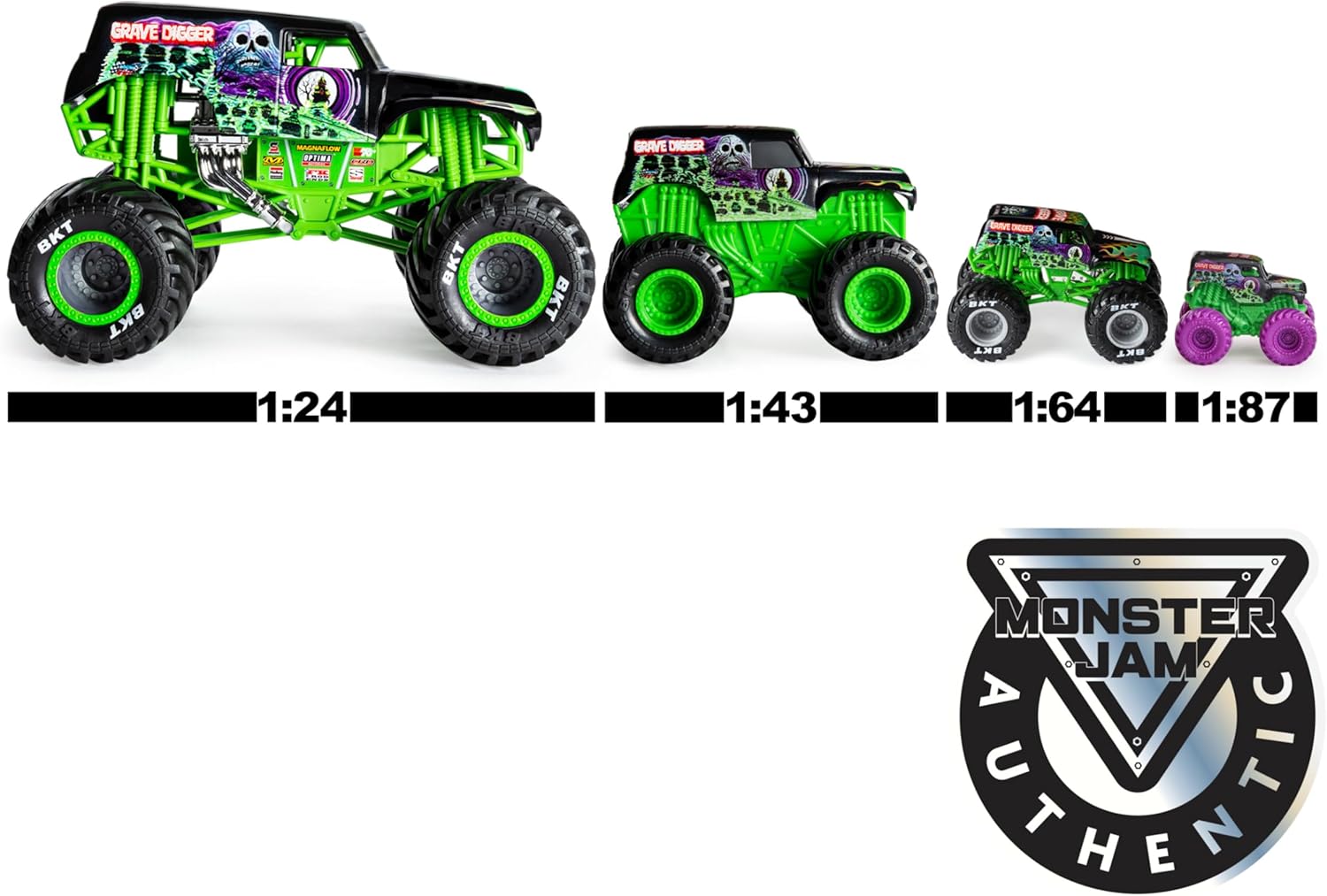 Monster Jam Mini 5-Pack with Mystery Truck - 1:87 Scale Collectible Monster Trucks 2
