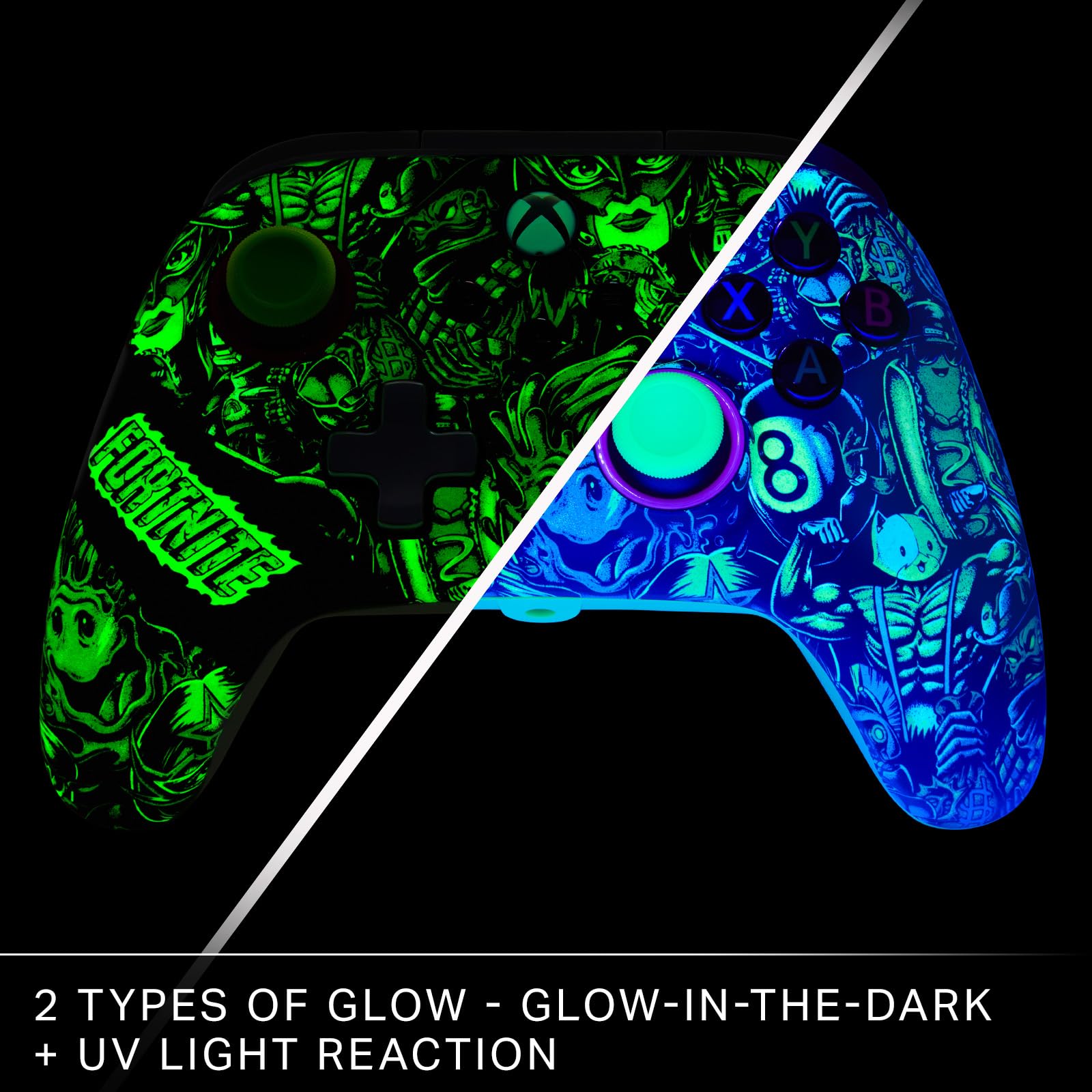 PowerA Advantage Wired Controller for Xbox Series X|S - Fortnite Glow 3