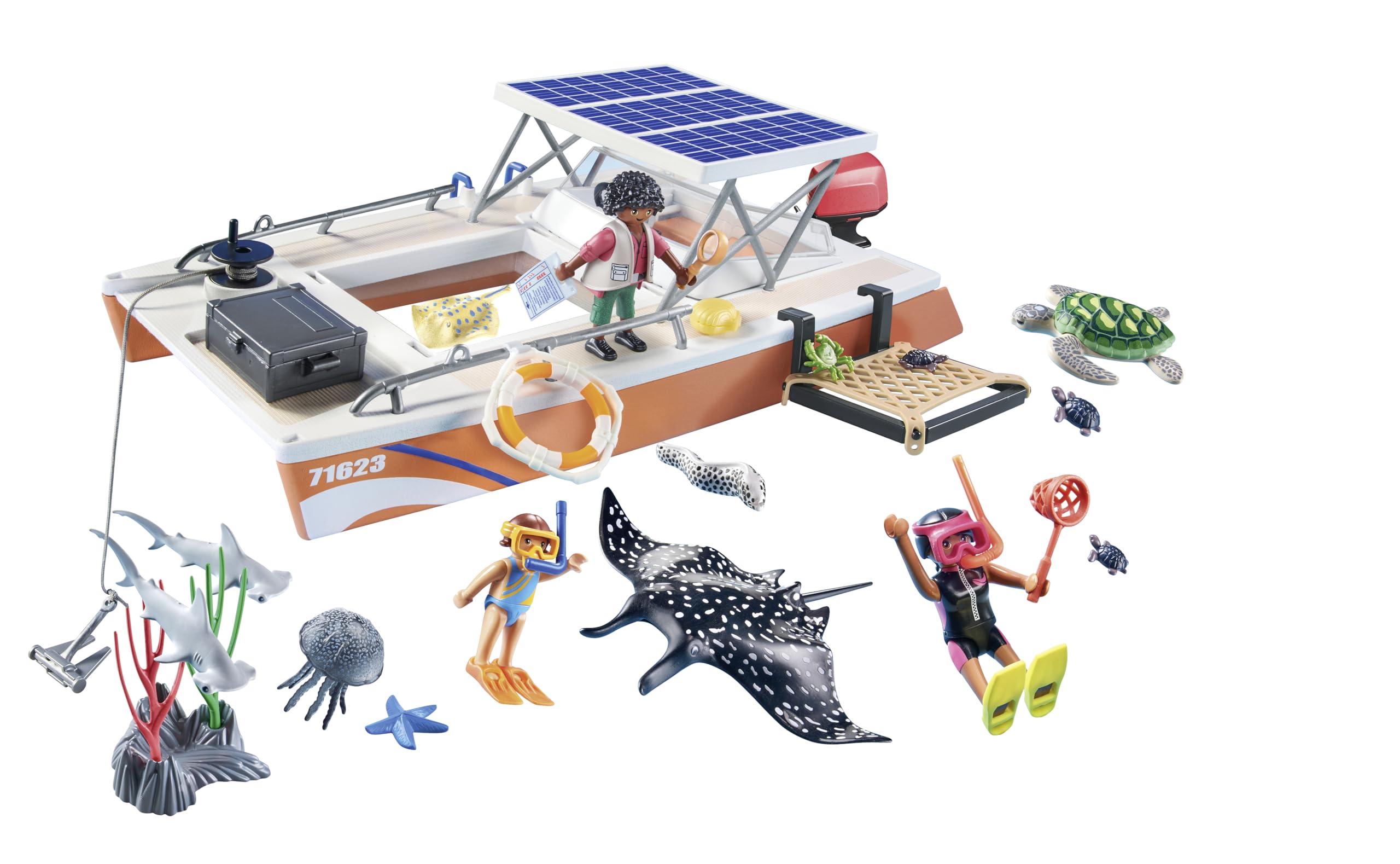 Playmobil Coral Reef Examination Set - Educational Underwater Playset for Kids 4+