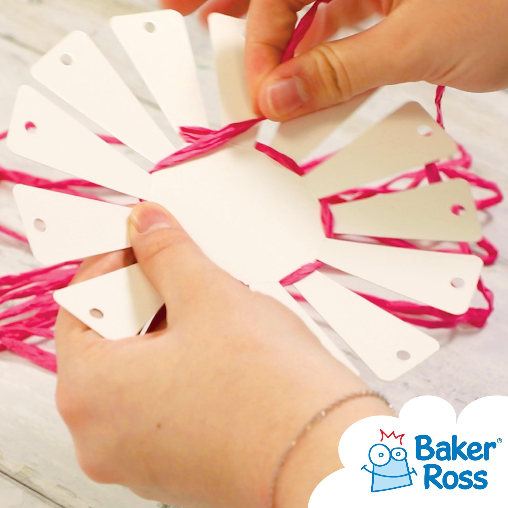 Baker Ross Basket Weaving Project Kit - Pack of 4 | Assorted Colors | 10cm Diameter 4
