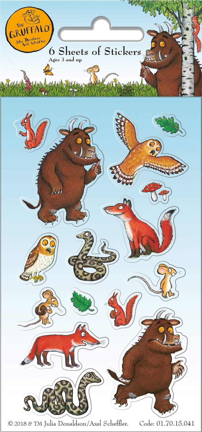 Paper Projects The Gruffalo Party Bag Sticker Bundle - 18 Sheets of Official Stickers 3