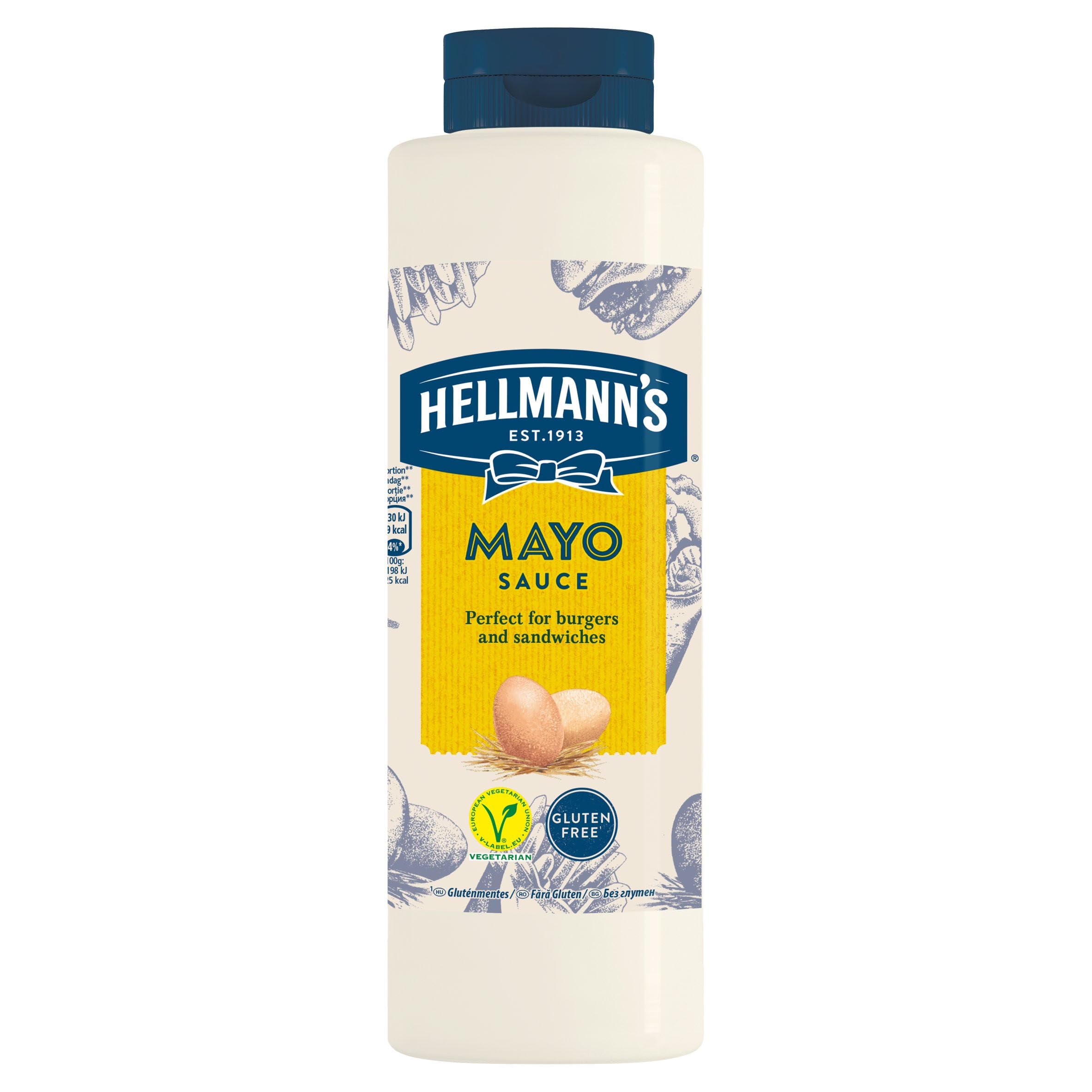 Hellmann's Classic Mayonnaise Sauce - Gluten Free, Vegetarian | 850ml 1