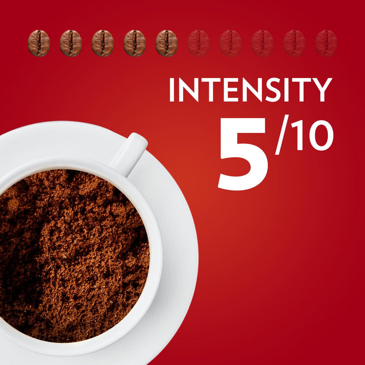 Lavazza Qualità Rossa Ground Coffee - 1 kg, Ideal for Moka Pots, French Press & Filter Machines