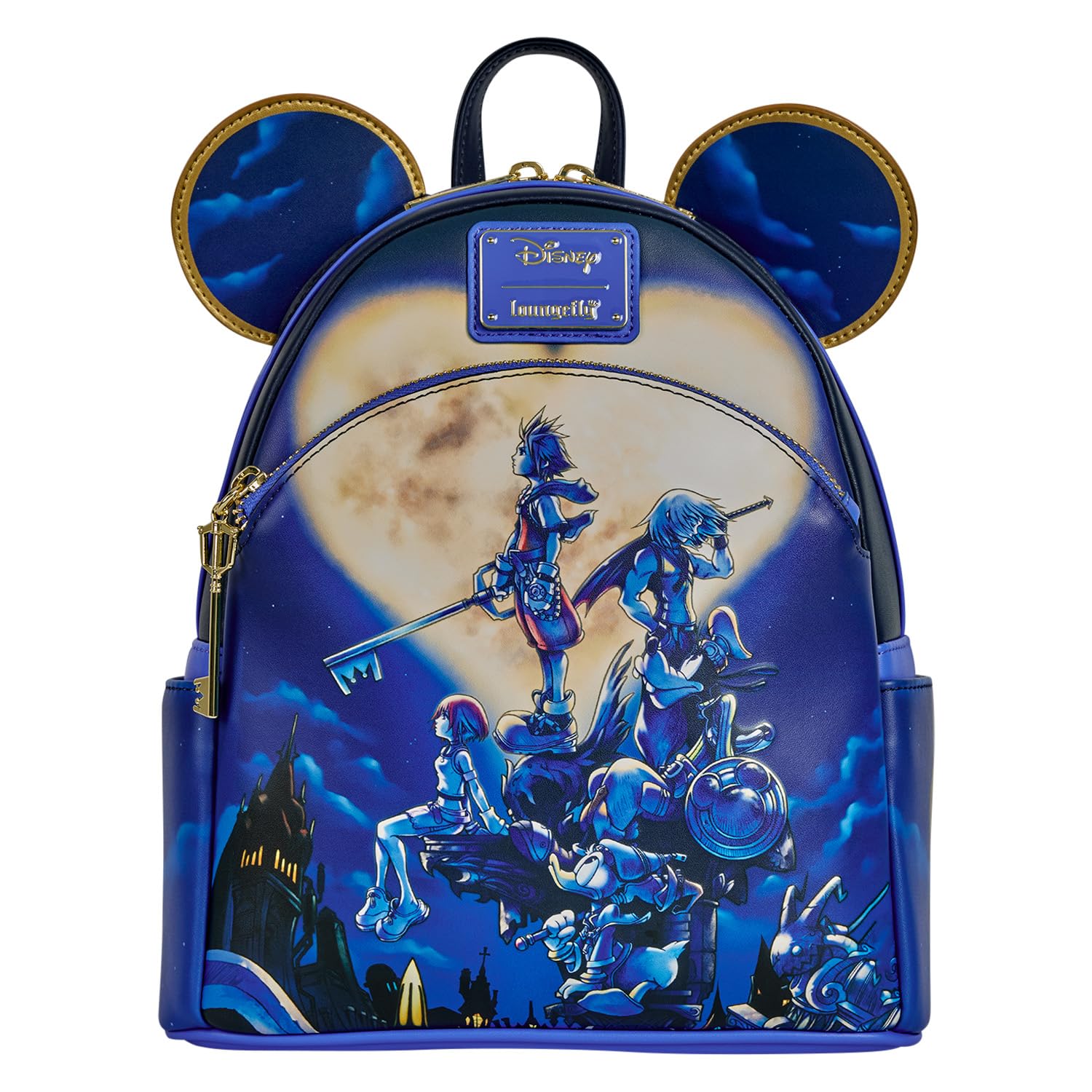 Funko Loungefly Walt Disney Kingdom Hearts Mickey Mouse Mini Backpack | Faux Leather | Multicolor