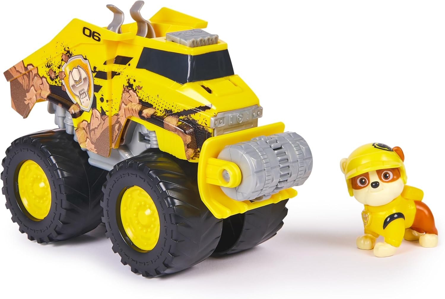 Paw Patrol: Rescue Wheels Rubble’s Bulldozer - Transforming Toy Truck with Action Figure 1