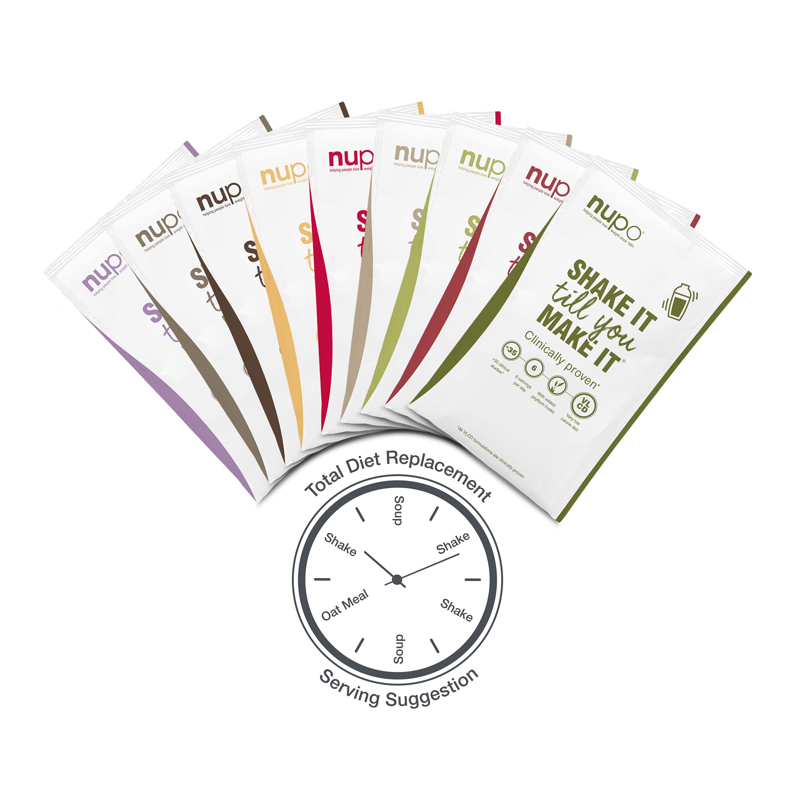 NUPO Diet Meal Replacement Gluten Free Vegetable Soup (12 Servings)