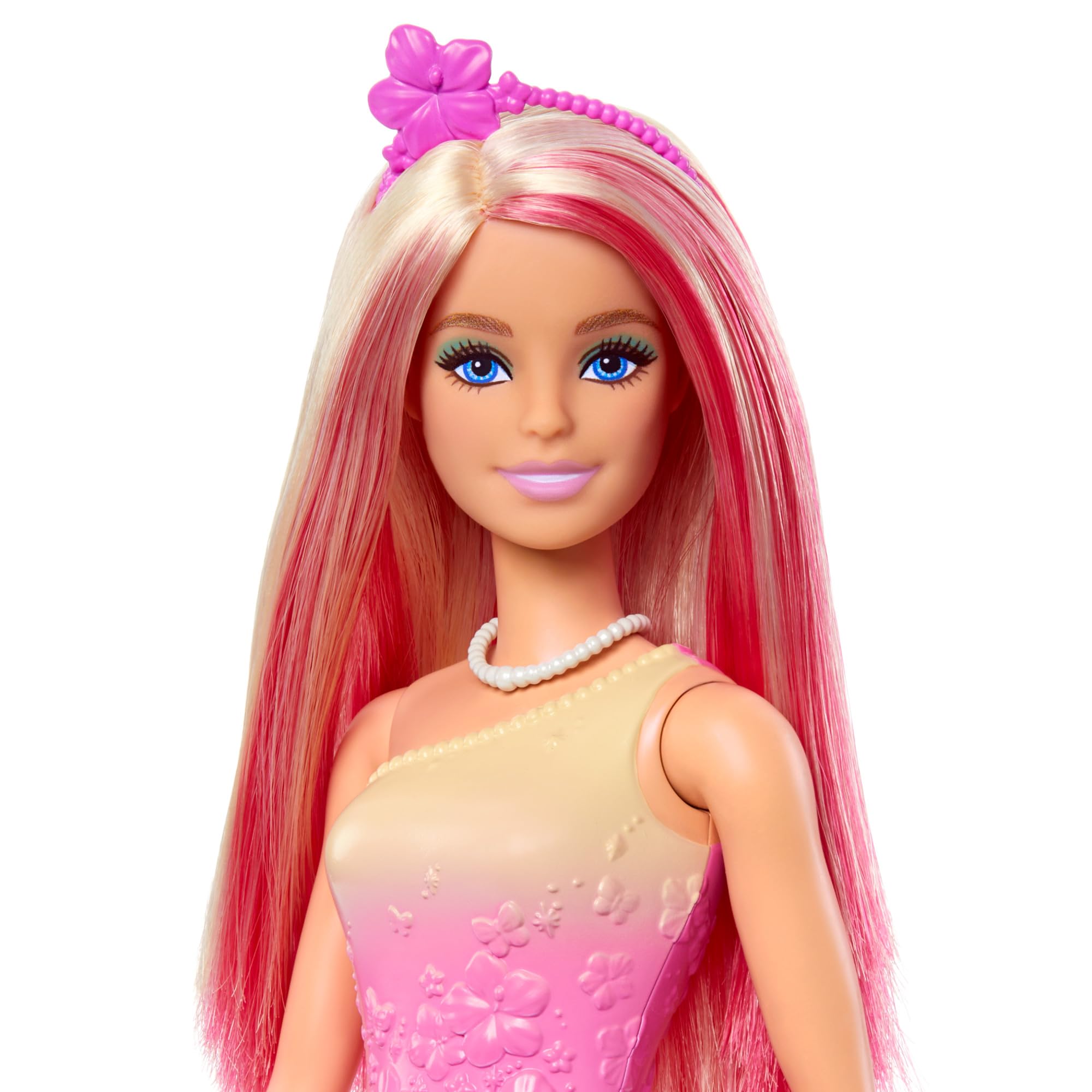 Barbie Royal Doll HRR08 - Pink & Blonde Fantasy Hair | Butterfly Skirt | Multicolor Accessories
